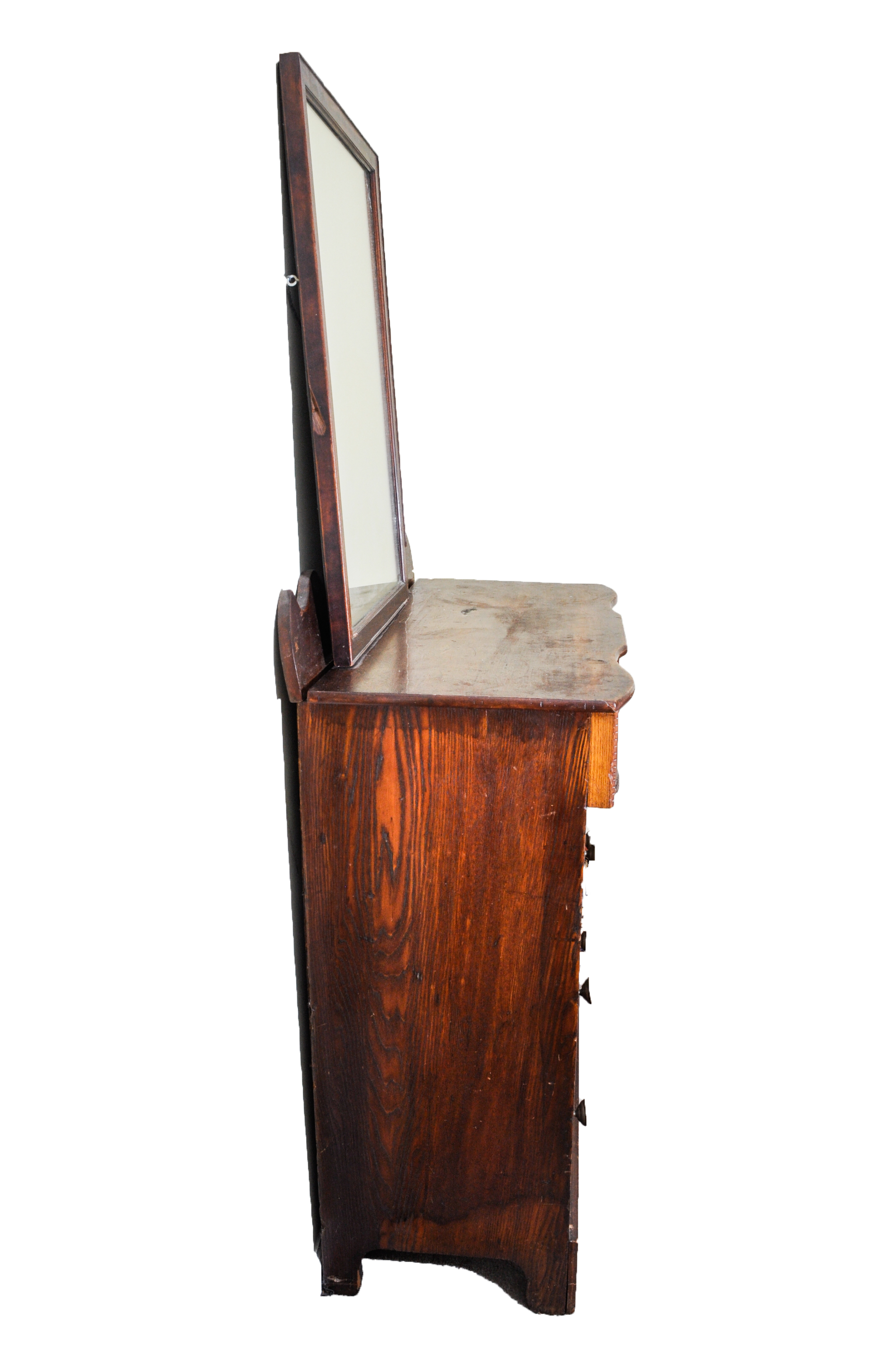 Empire / Early Victorian Chest of Drawers with Later Mirror