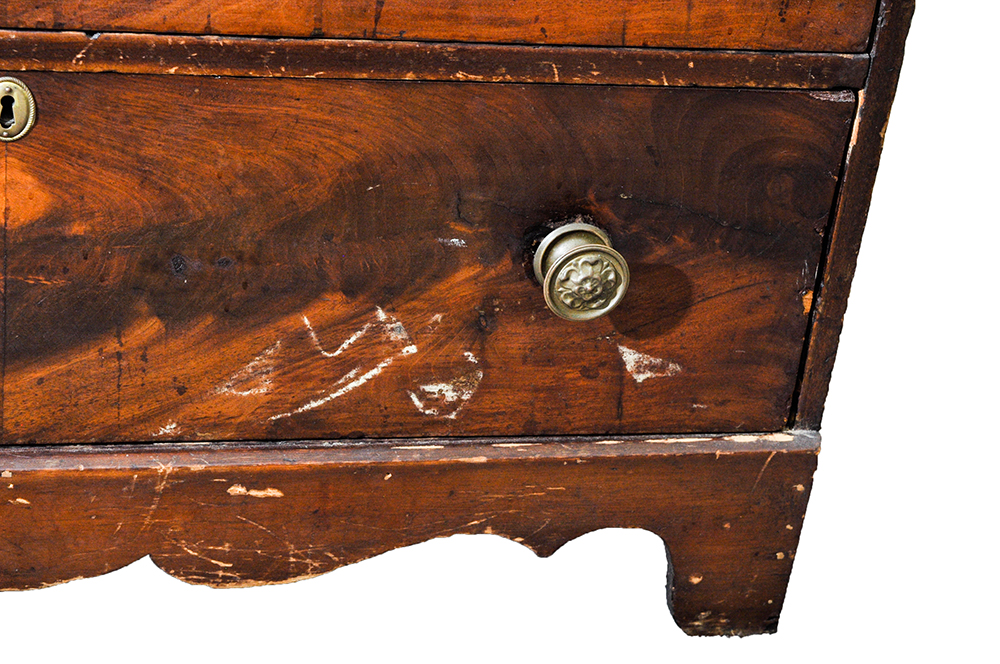 Empire / Early Victorian Chest of Drawers with Later Mirror