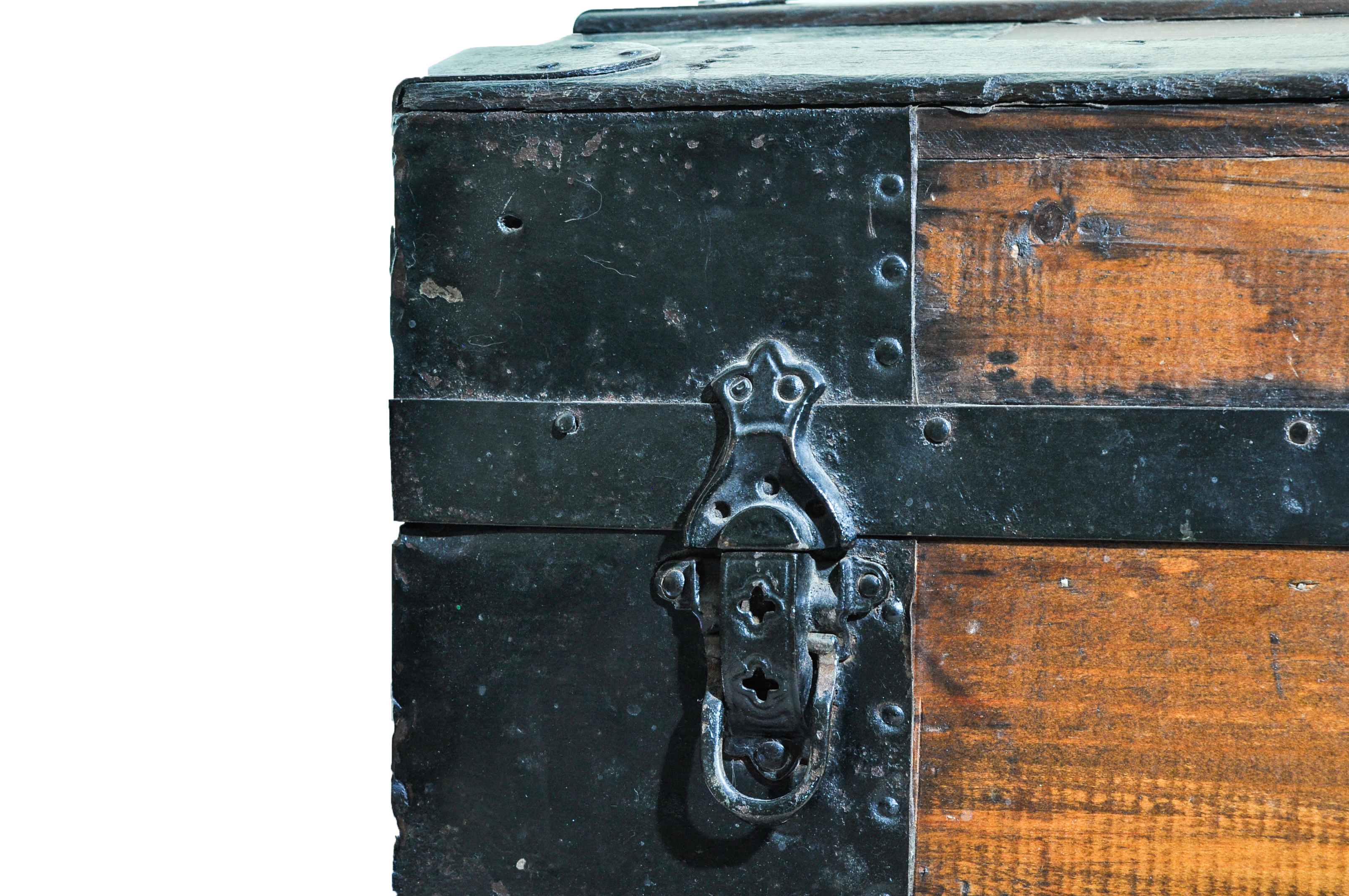 Vintage Wooden Dome Top Trunk