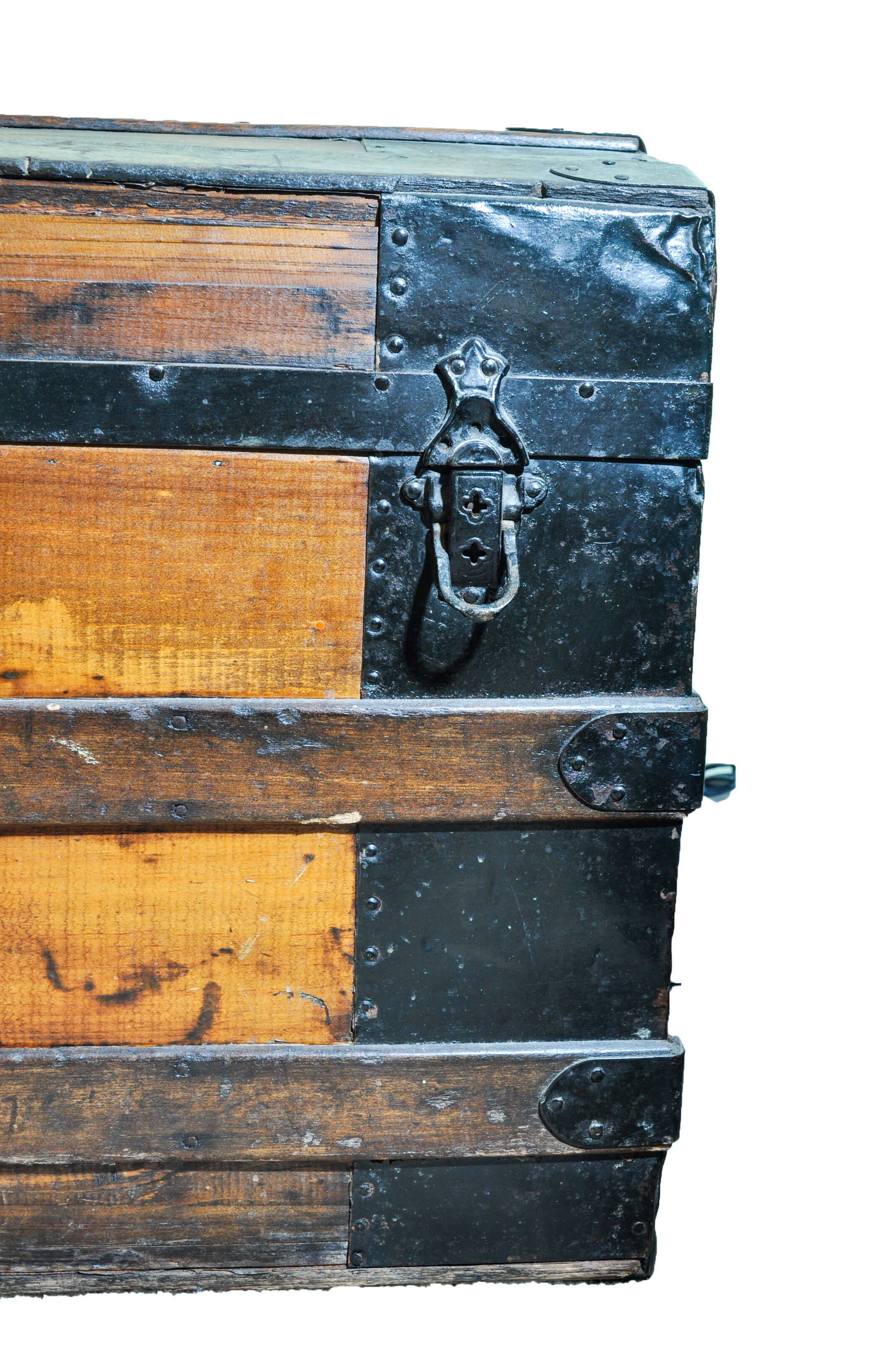 Vintage Wooden Dome Top Trunk