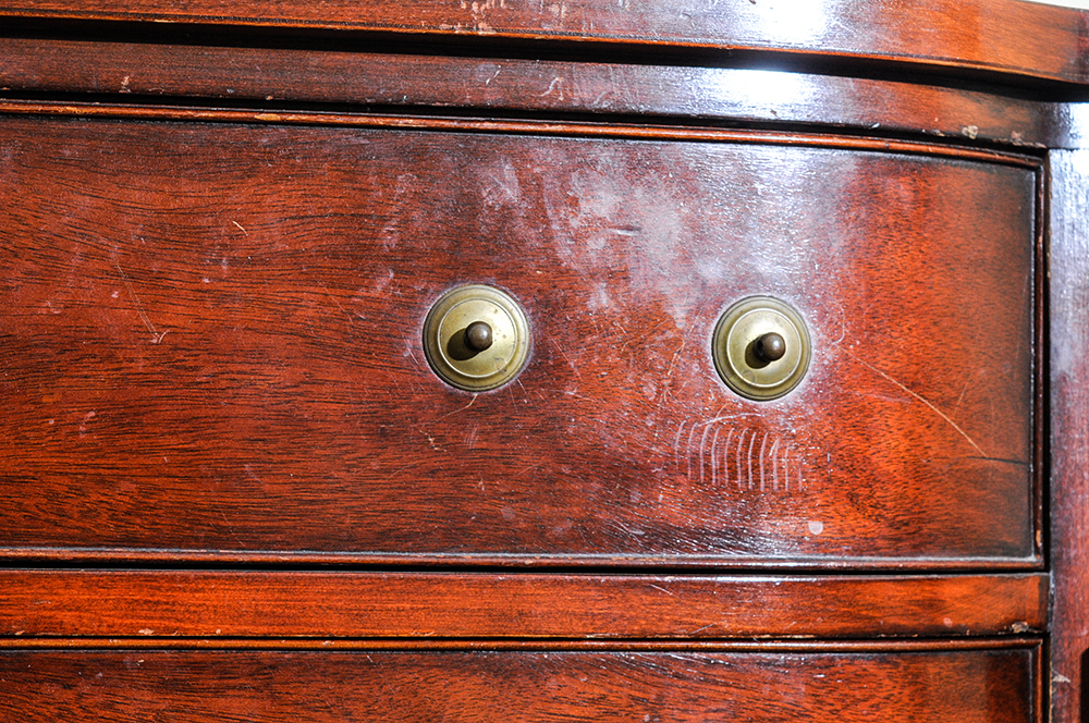 Federal Style Walnut Veneered Breakfront Sideboard