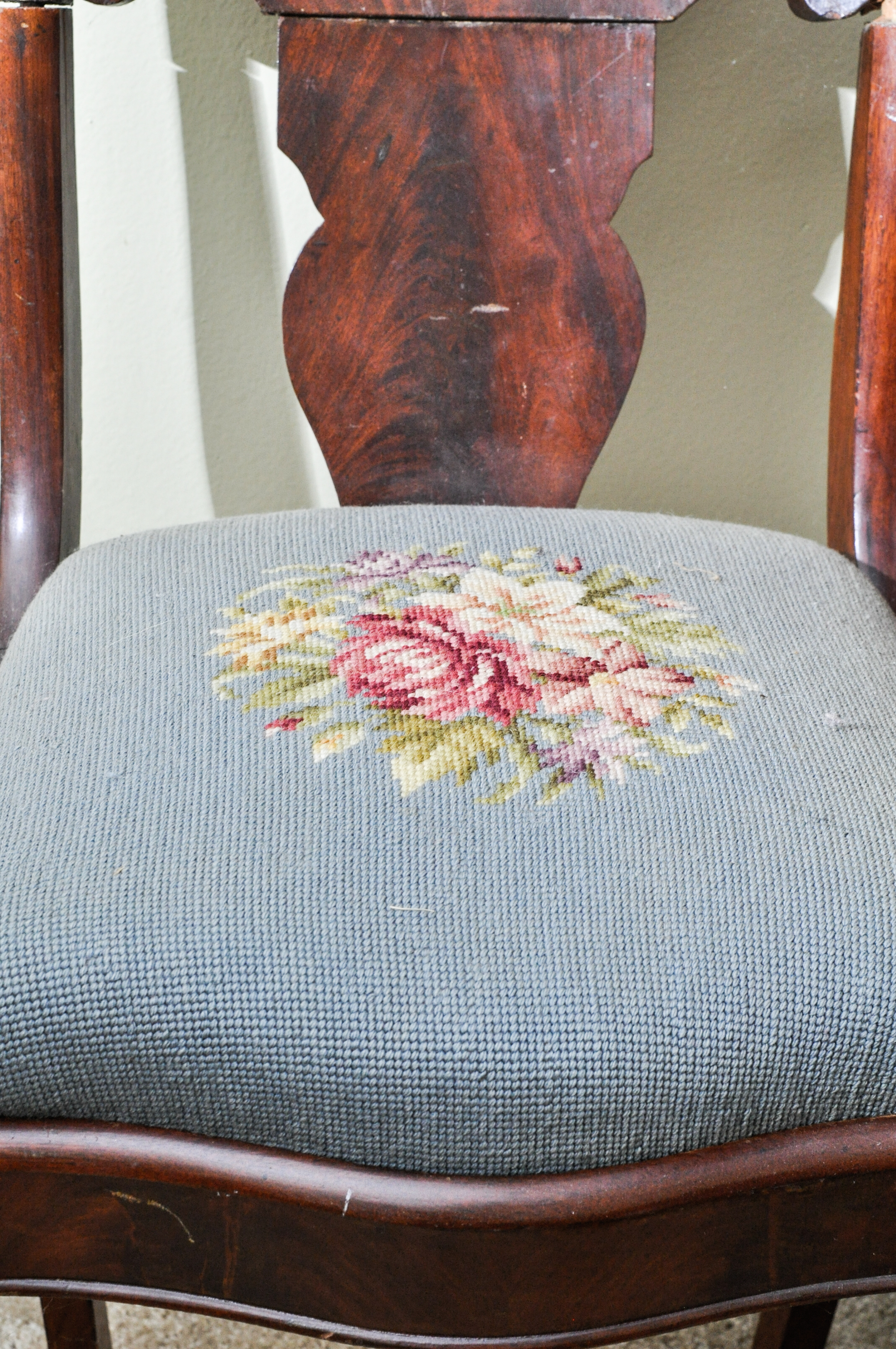 Pair of Vintage Victorian Style Side Chairs