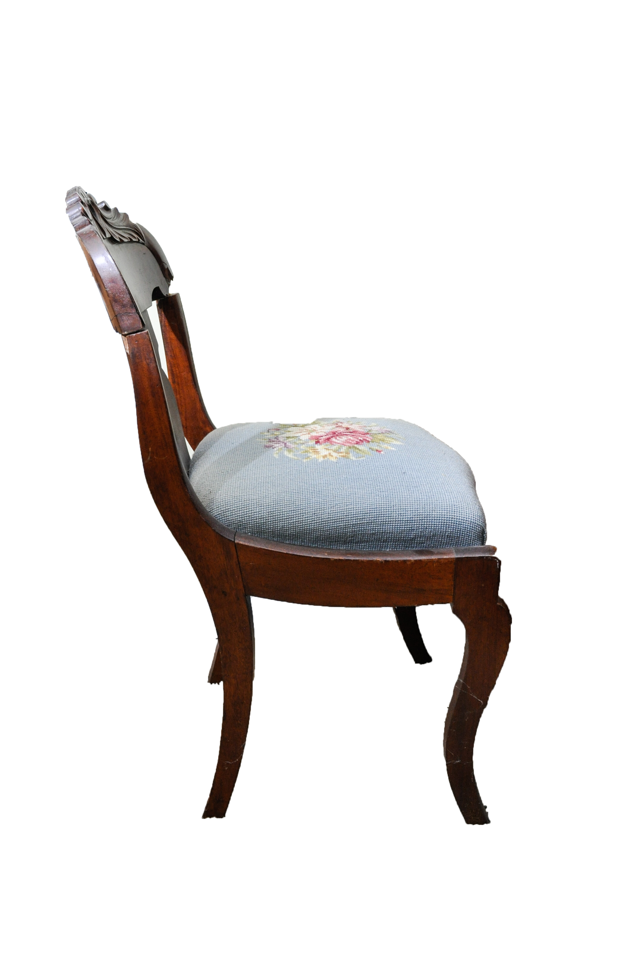 Pair of Vintage Victorian Style Side Chairs