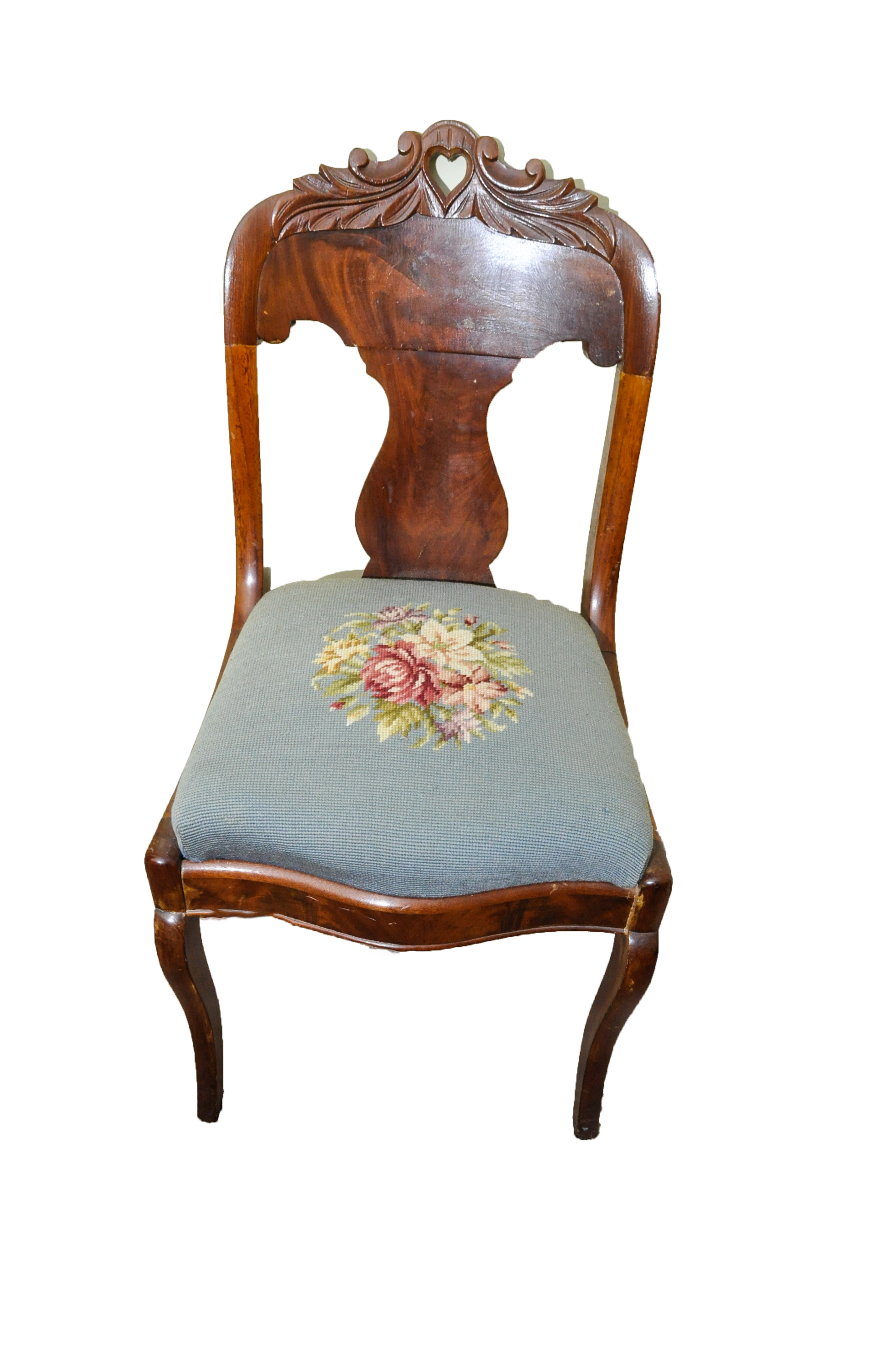 Pair of Vintage Victorian Style Side Chairs