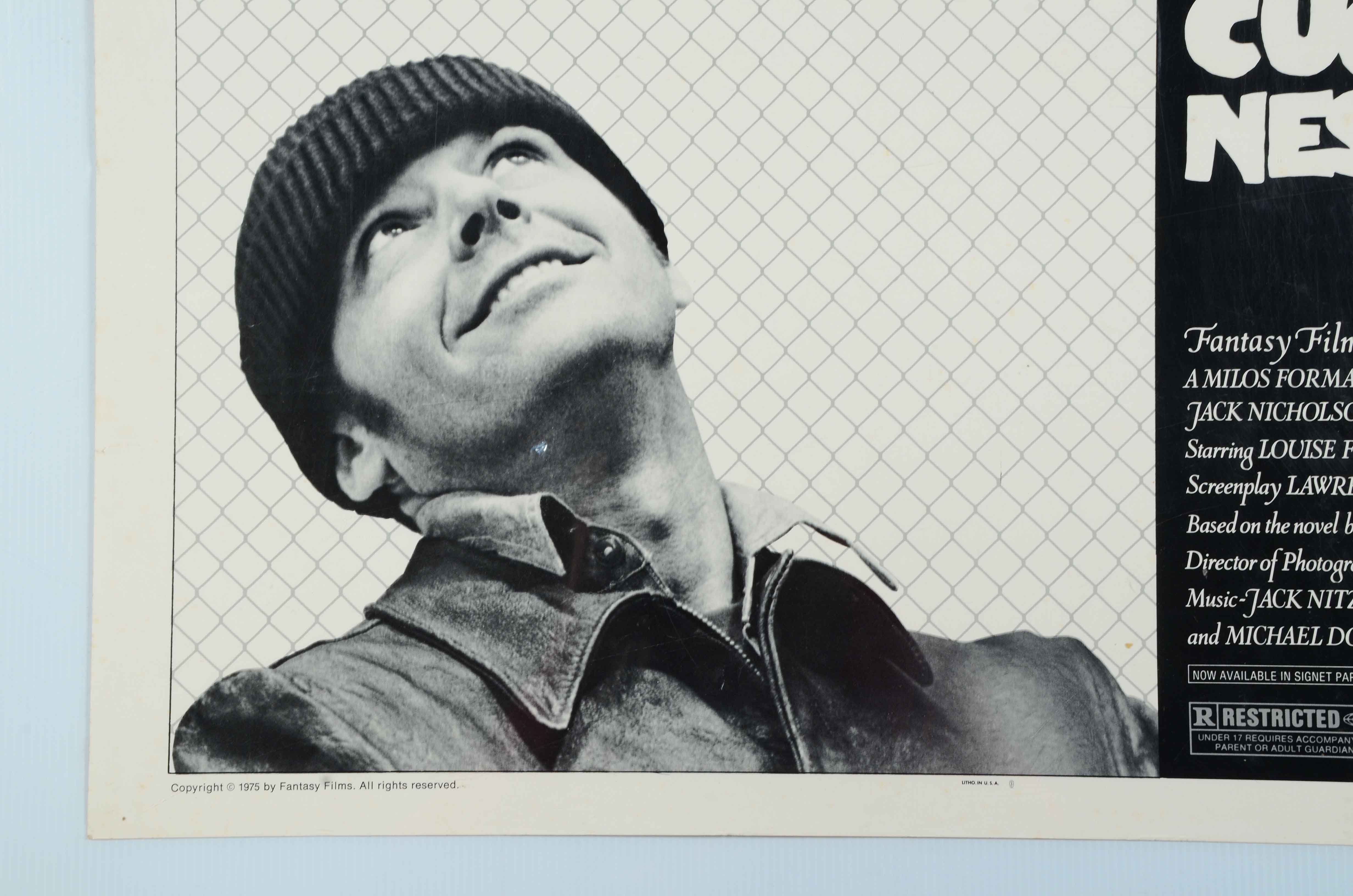 1975 "One Flew Over the Cuckoo's Nest" Movie Poster