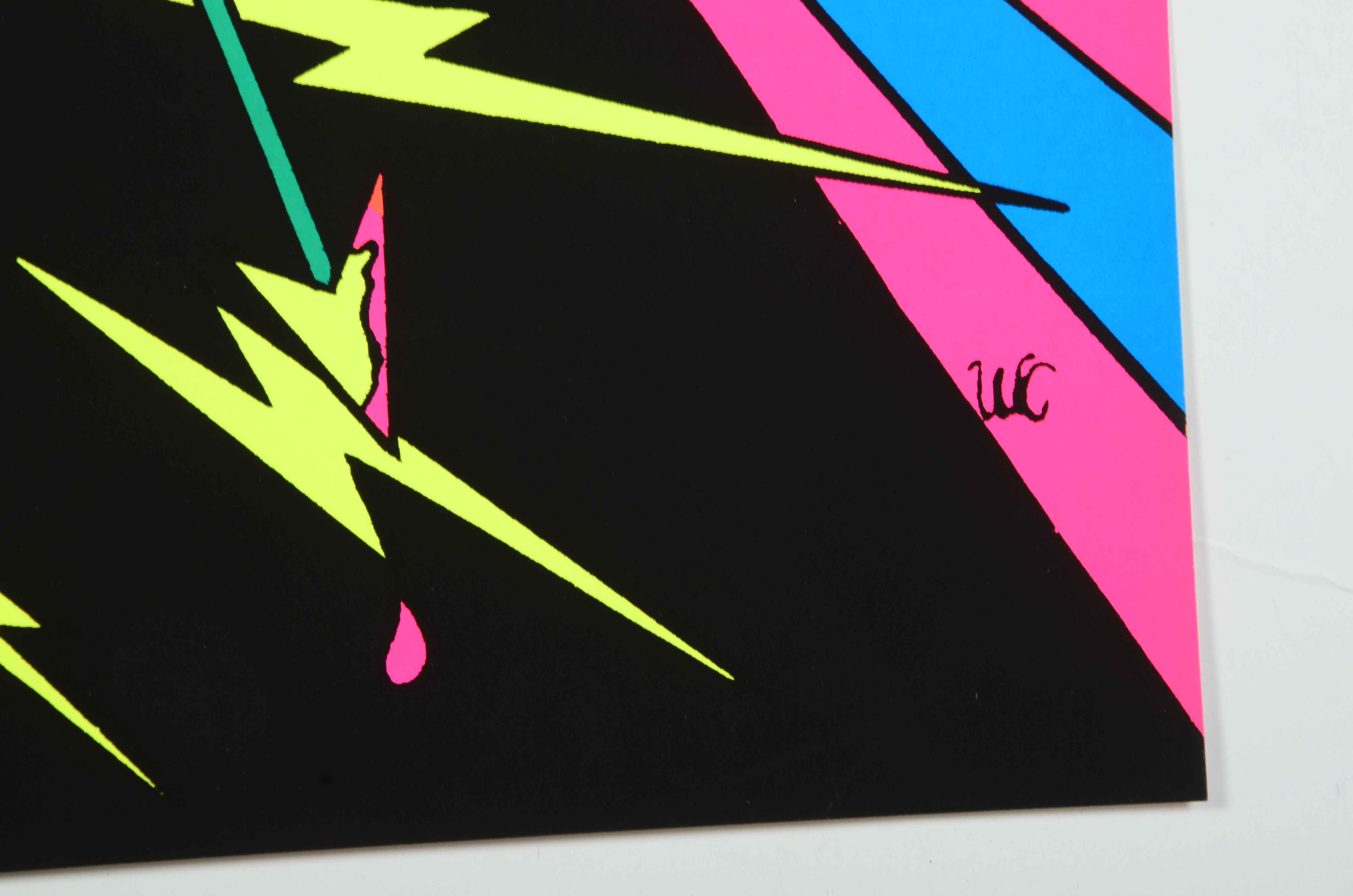 Collection of Vintage Psychedelic Blacklight Serigraph Posters