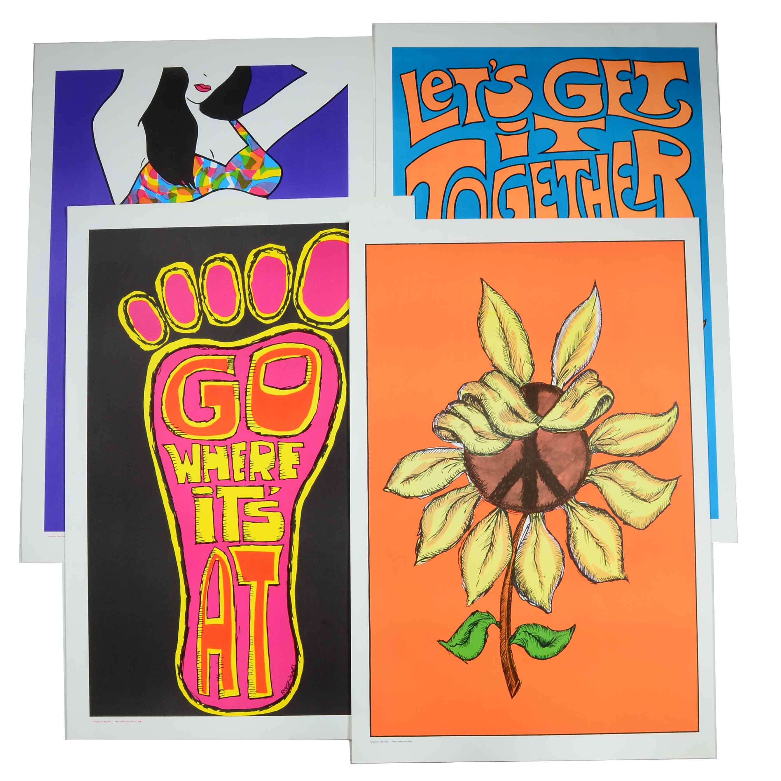 Collection of VIntage Lithographic Posters