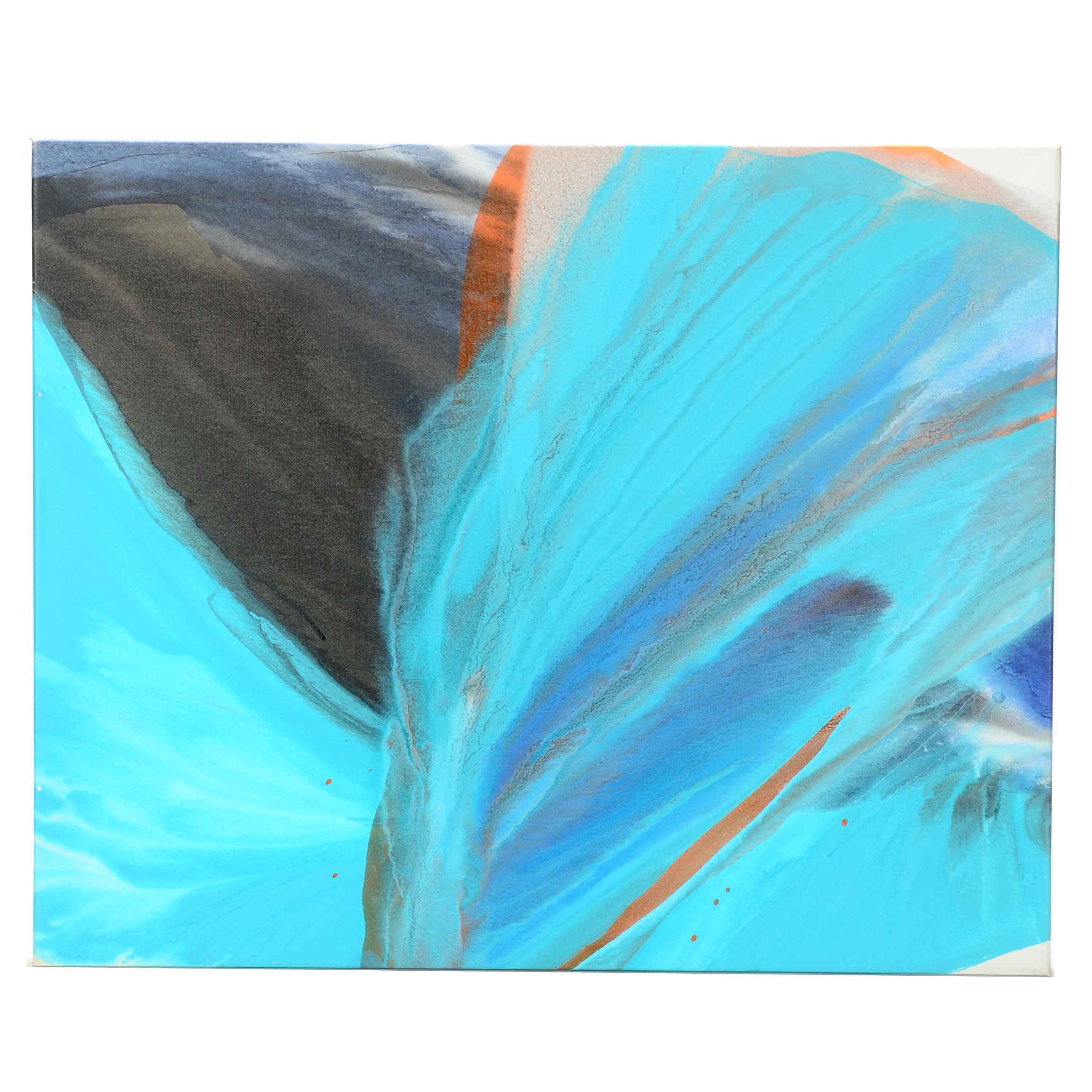 Carol MacConnell Fluid Acrylic Painting on Canvas