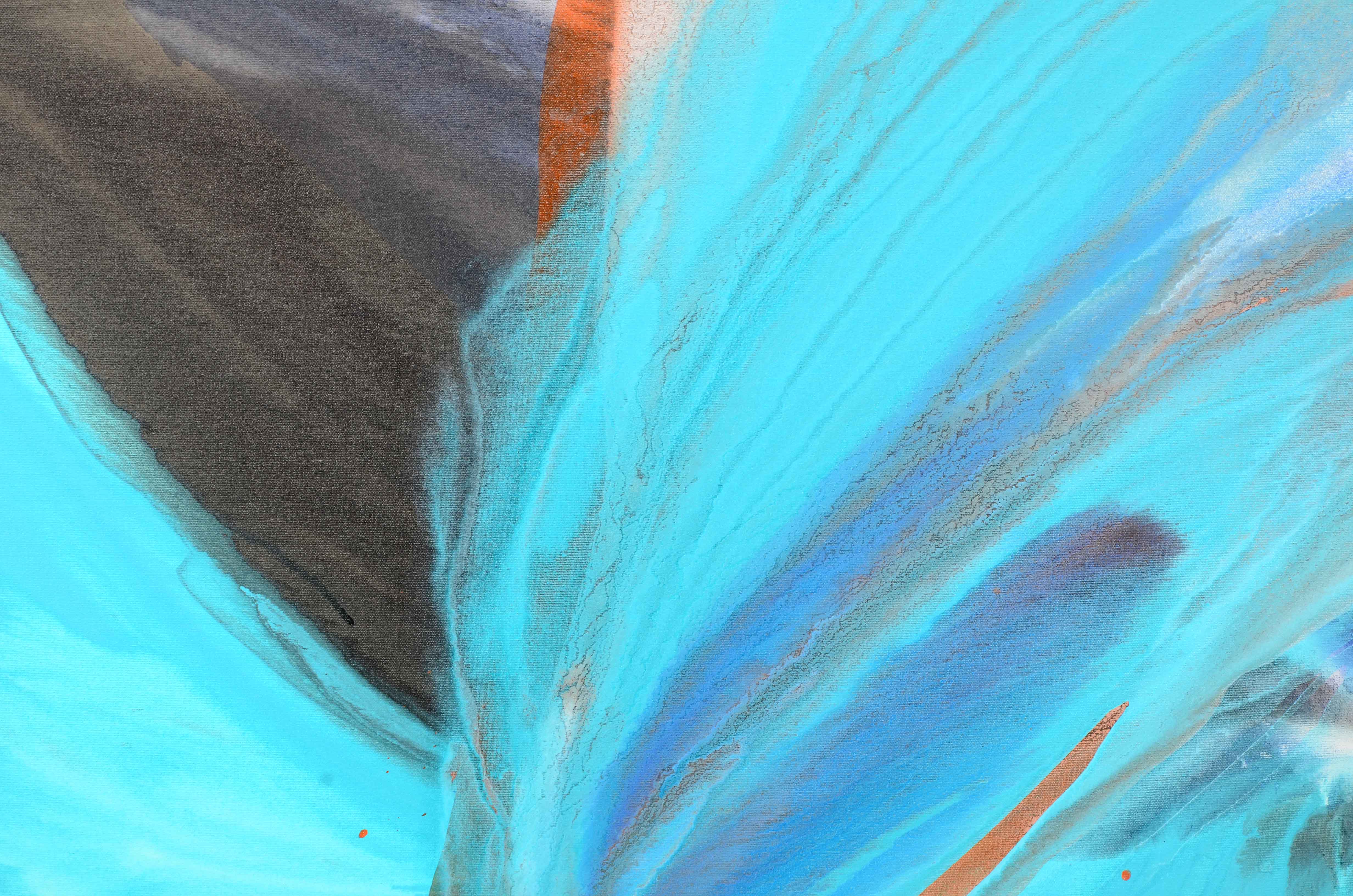 Carol MacConnell Fluid Acrylic Painting on Canvas