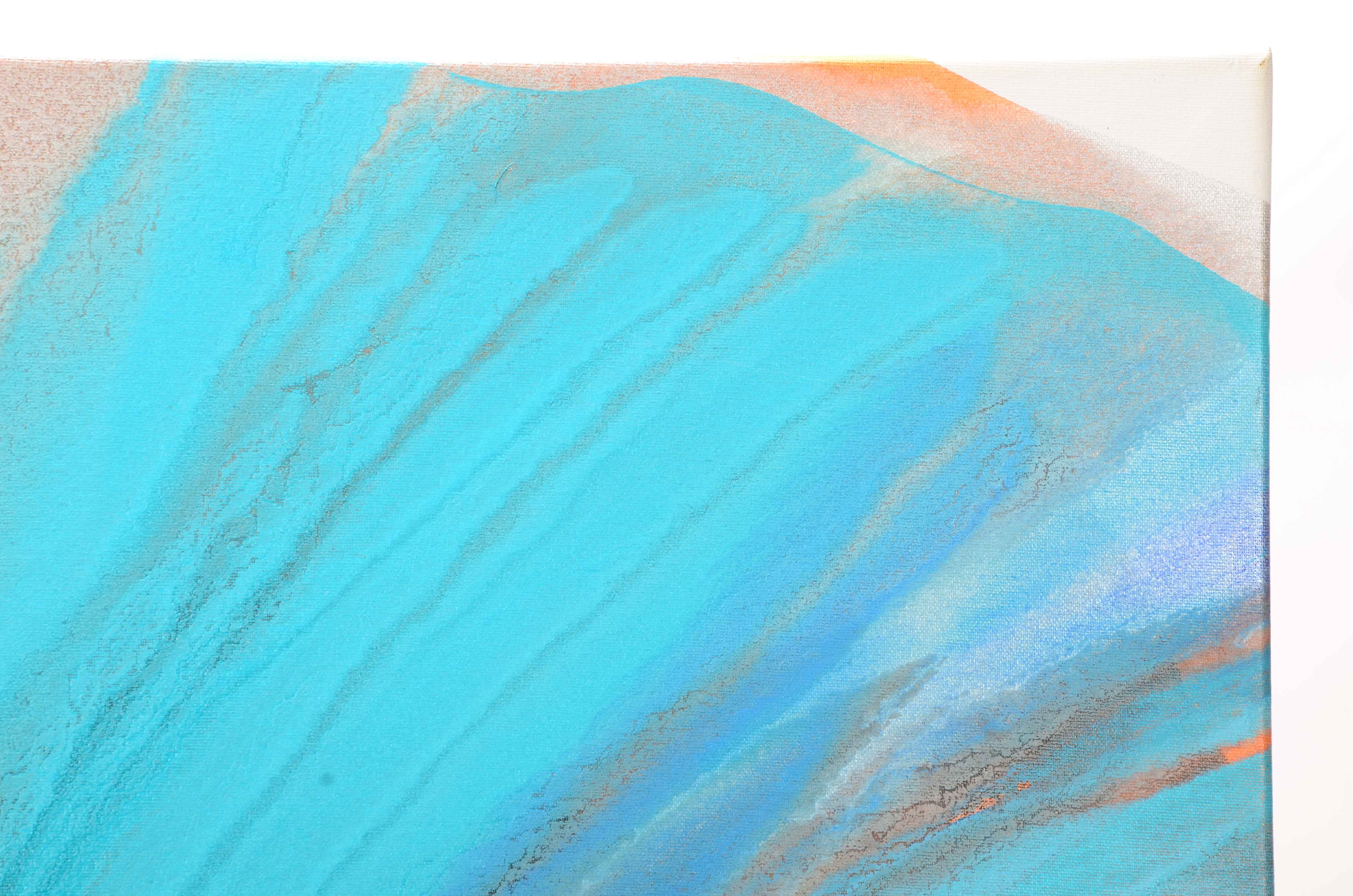 Carol MacConnell Fluid Acrylic Painting on Canvas