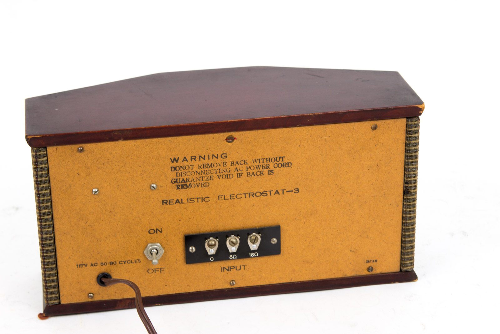 Pair of Vintage Electrostat-3 Realistic Speakers