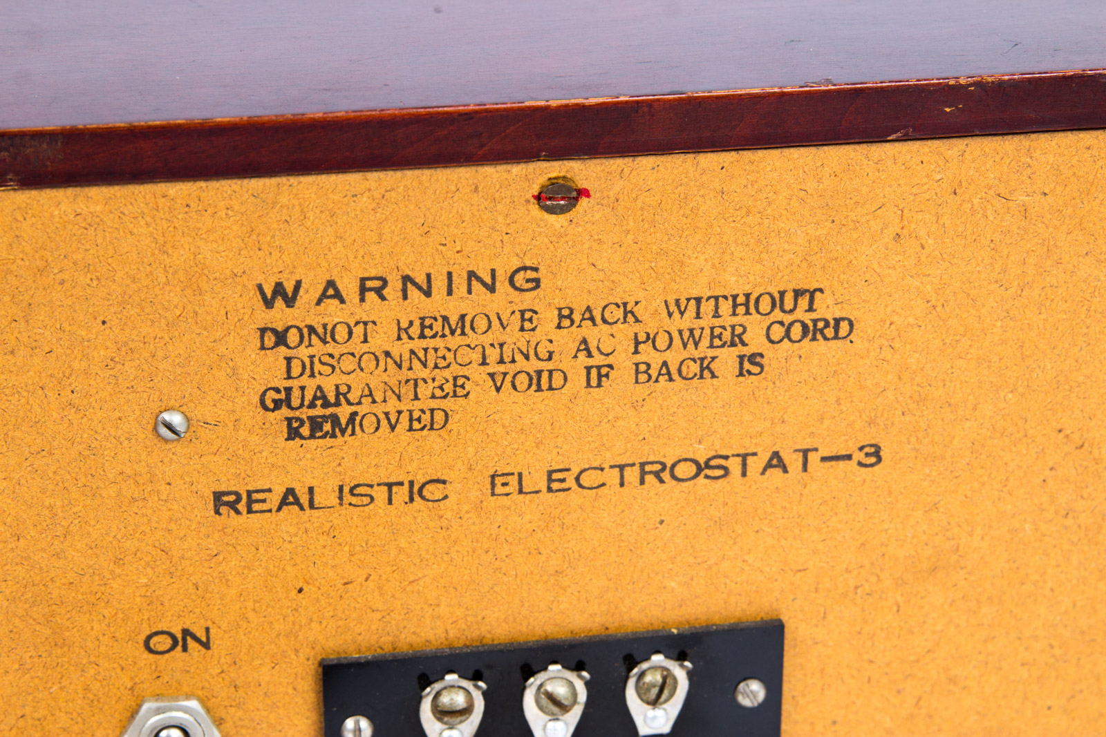 Pair of Vintage Electrostat-3 Realistic Speakers