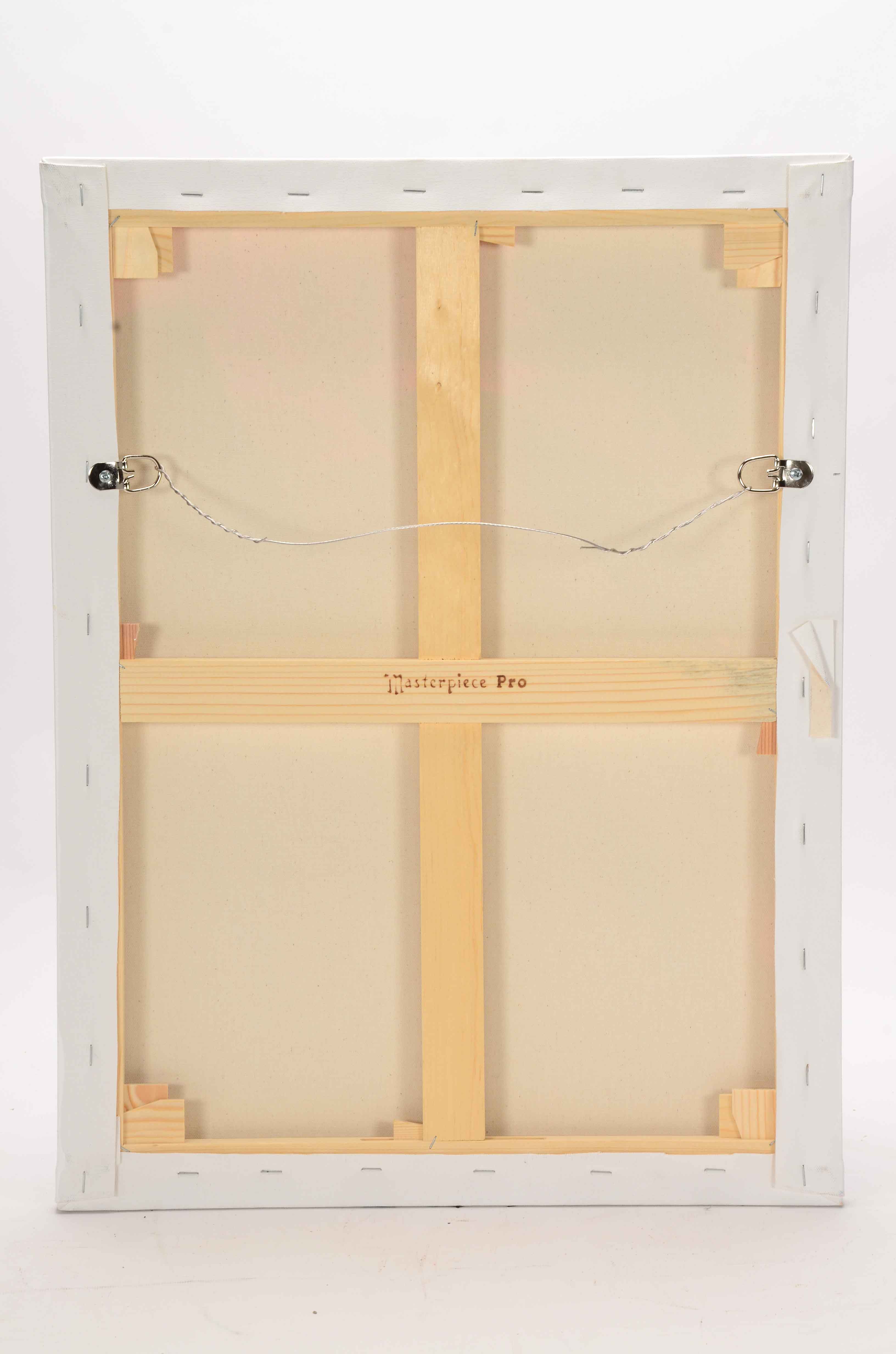 J. Popolin Acrylic Painting on Canvas "Magenta Cobalt Chartreuse"