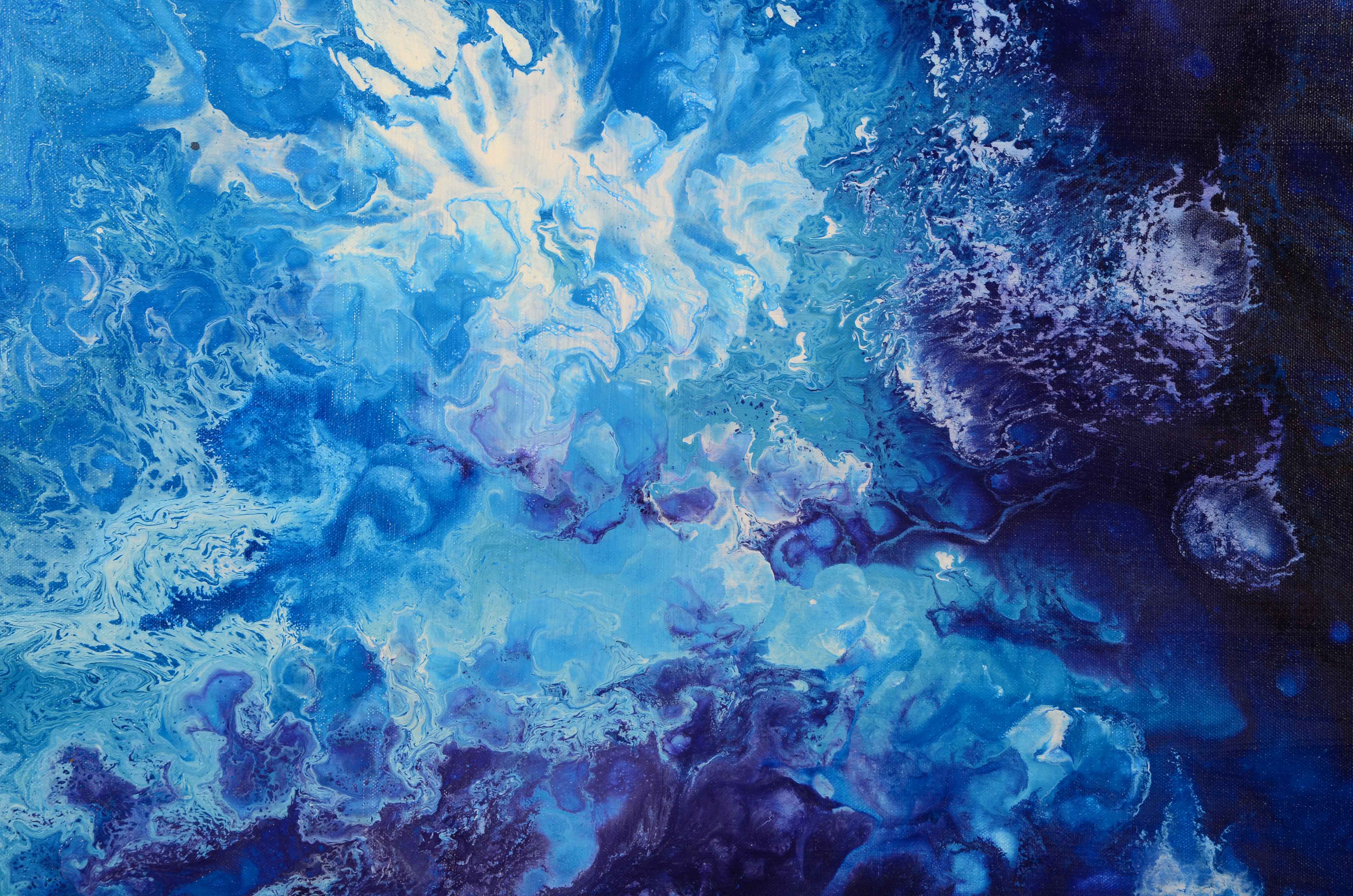 Signed Original Abstract Acrylic Painting