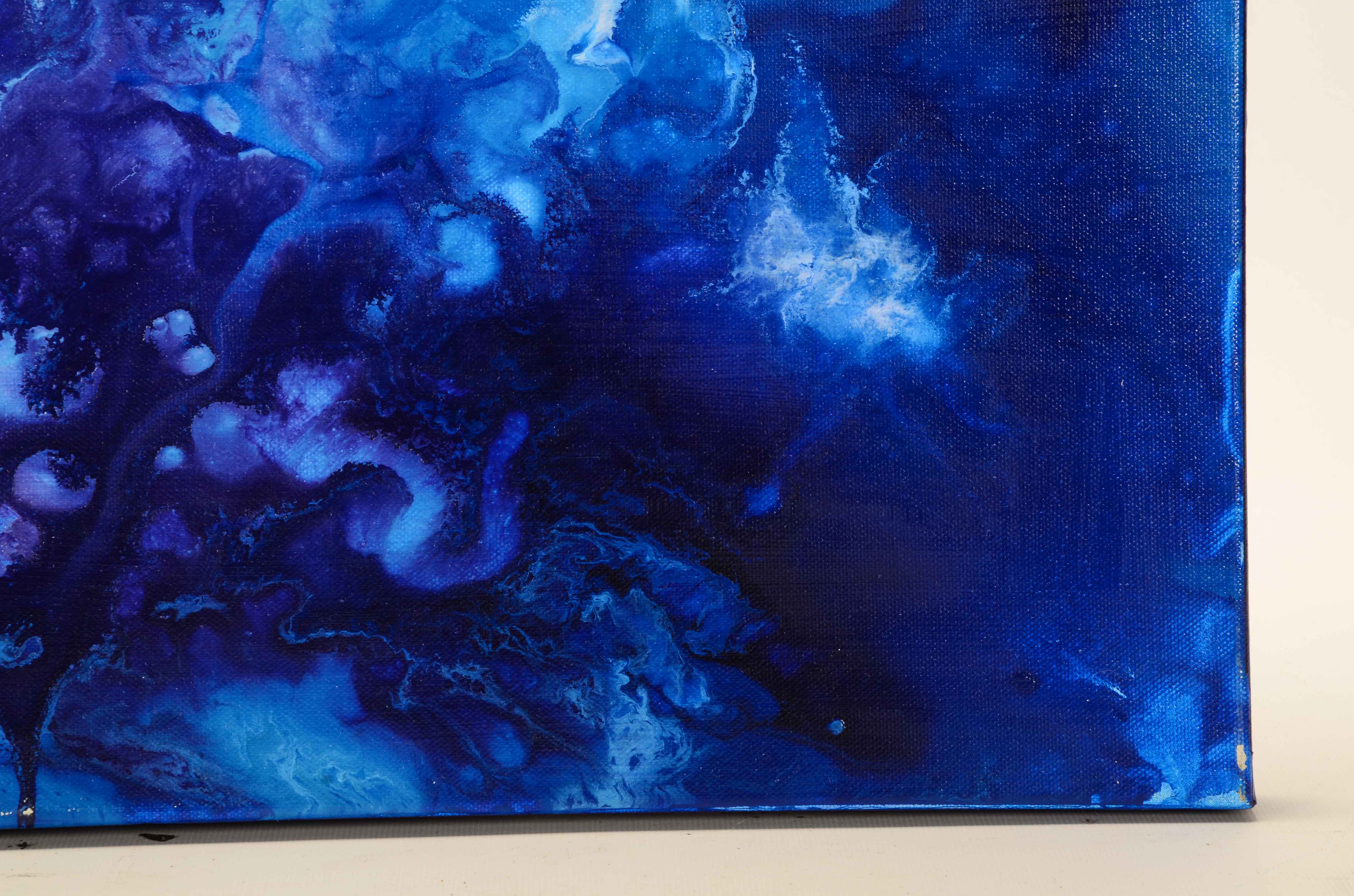 Signed Original Abstract Acrylic Painting