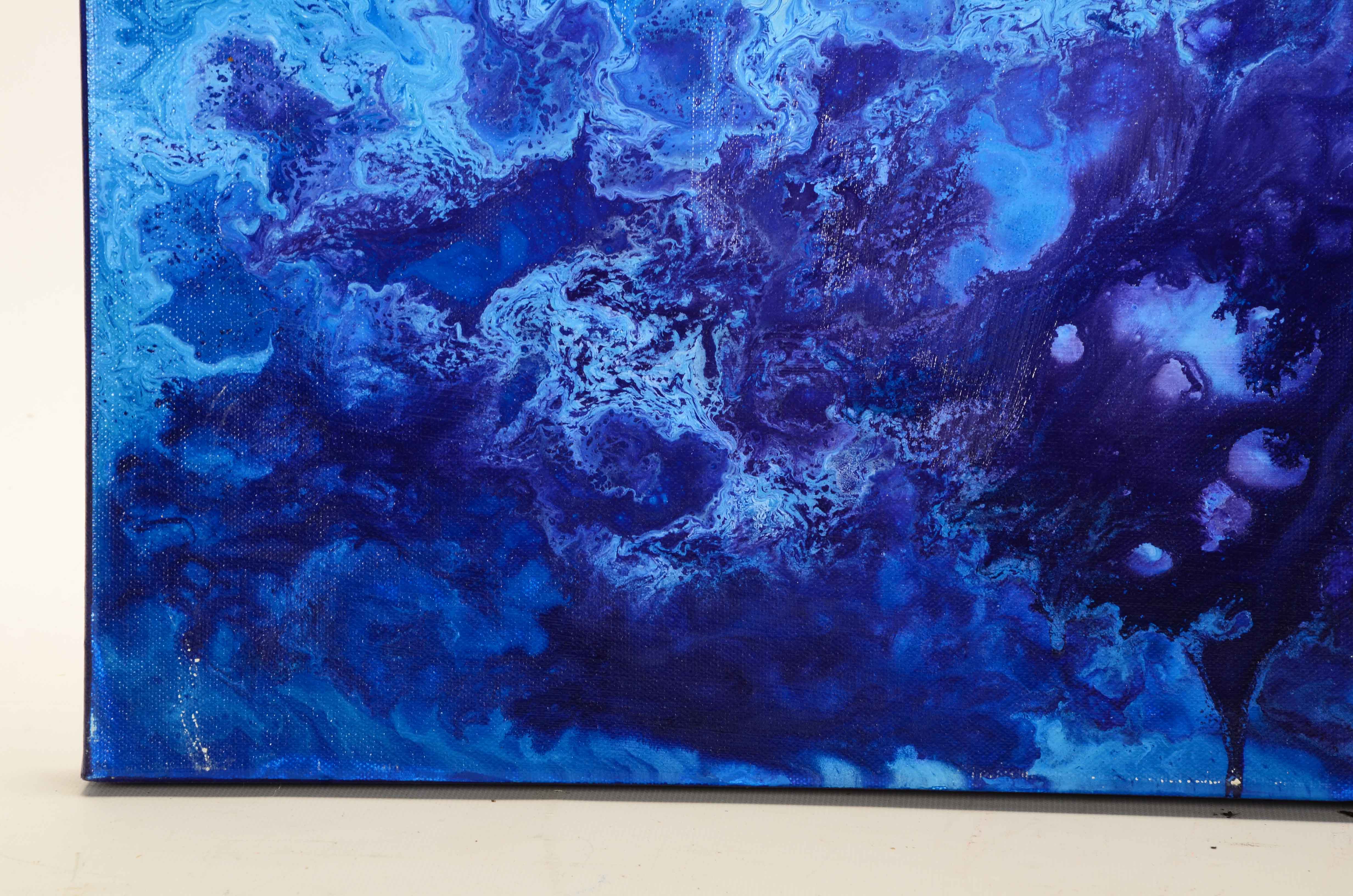 Signed Original Abstract Acrylic Painting