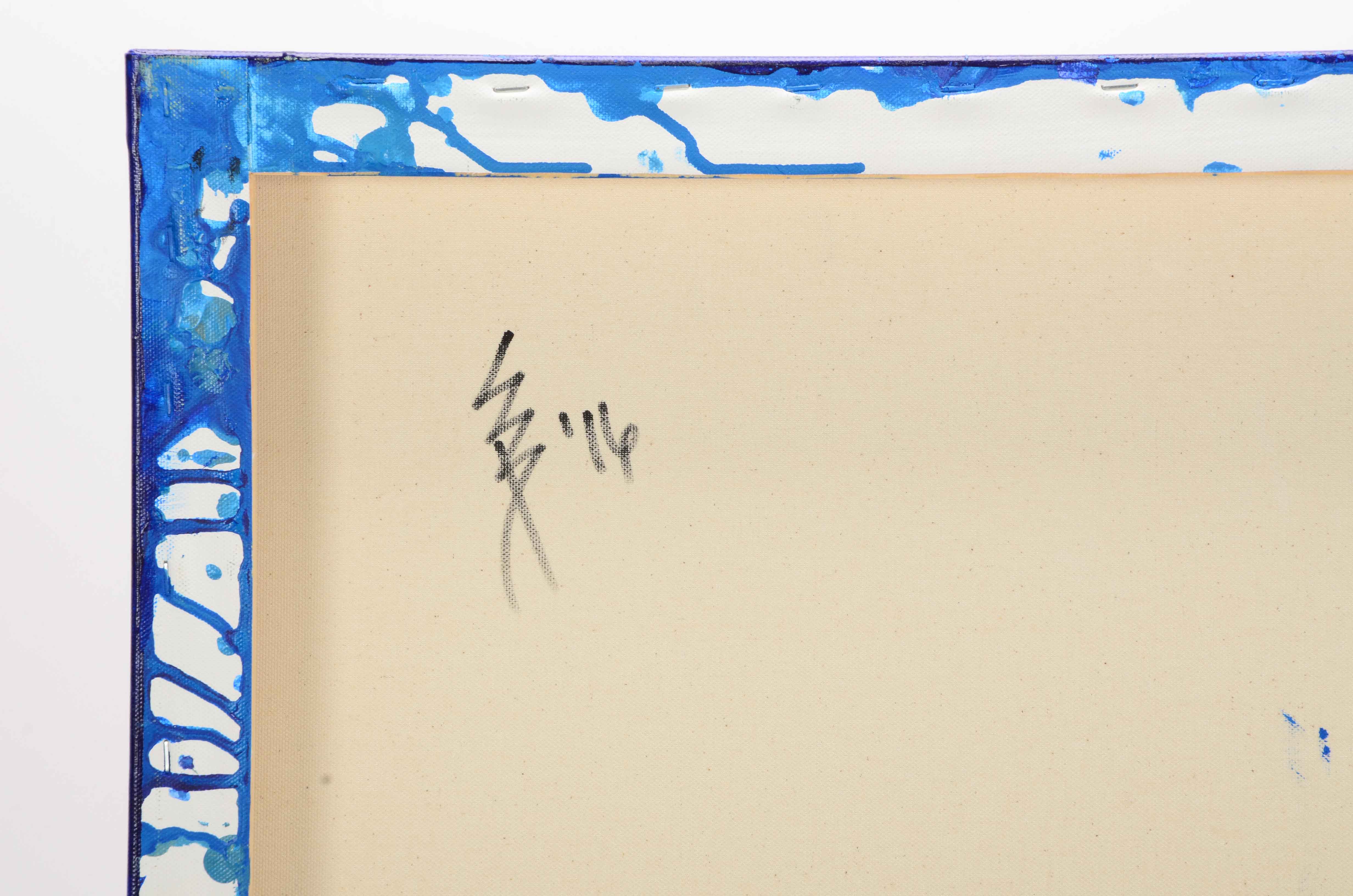 Signed Original Abstract Acrylic Painting