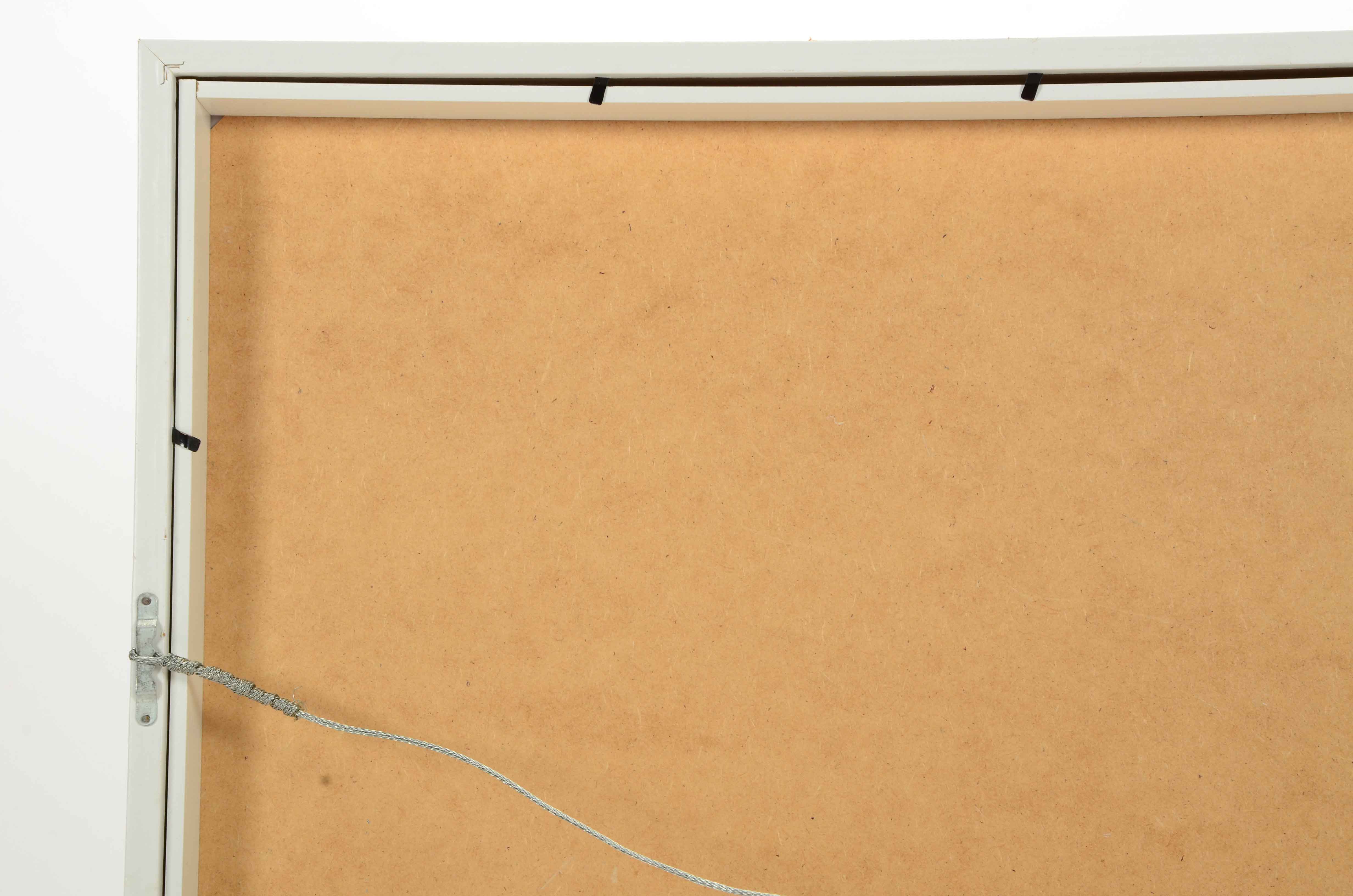 Signed Mixed Media Painting of a Whimsical Landscape Inspired by Lewis Carroll