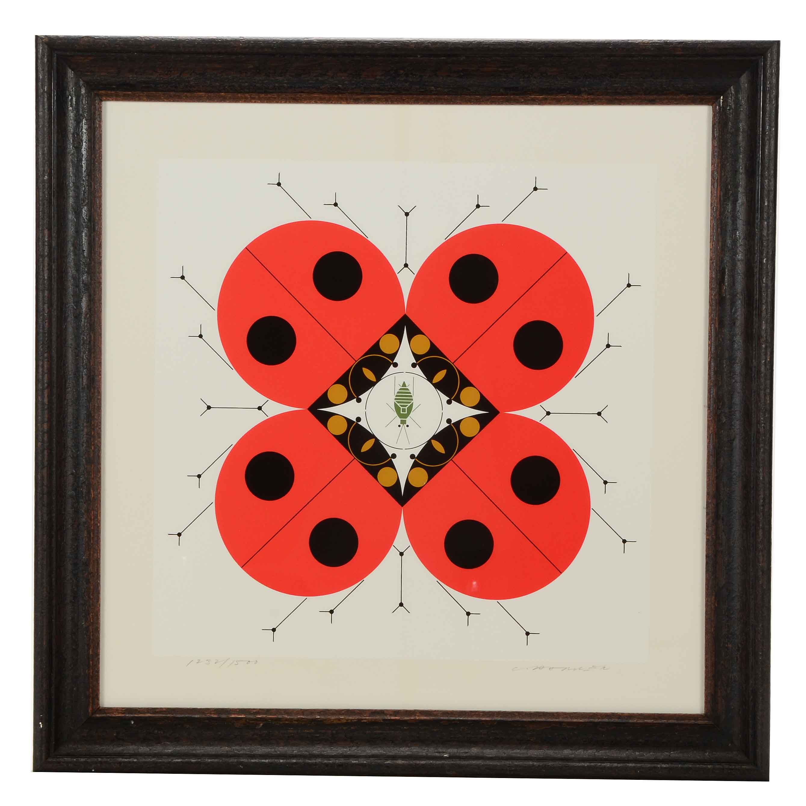 Charley Harper Signed Limited Edition Serigraph "Last Aphid"