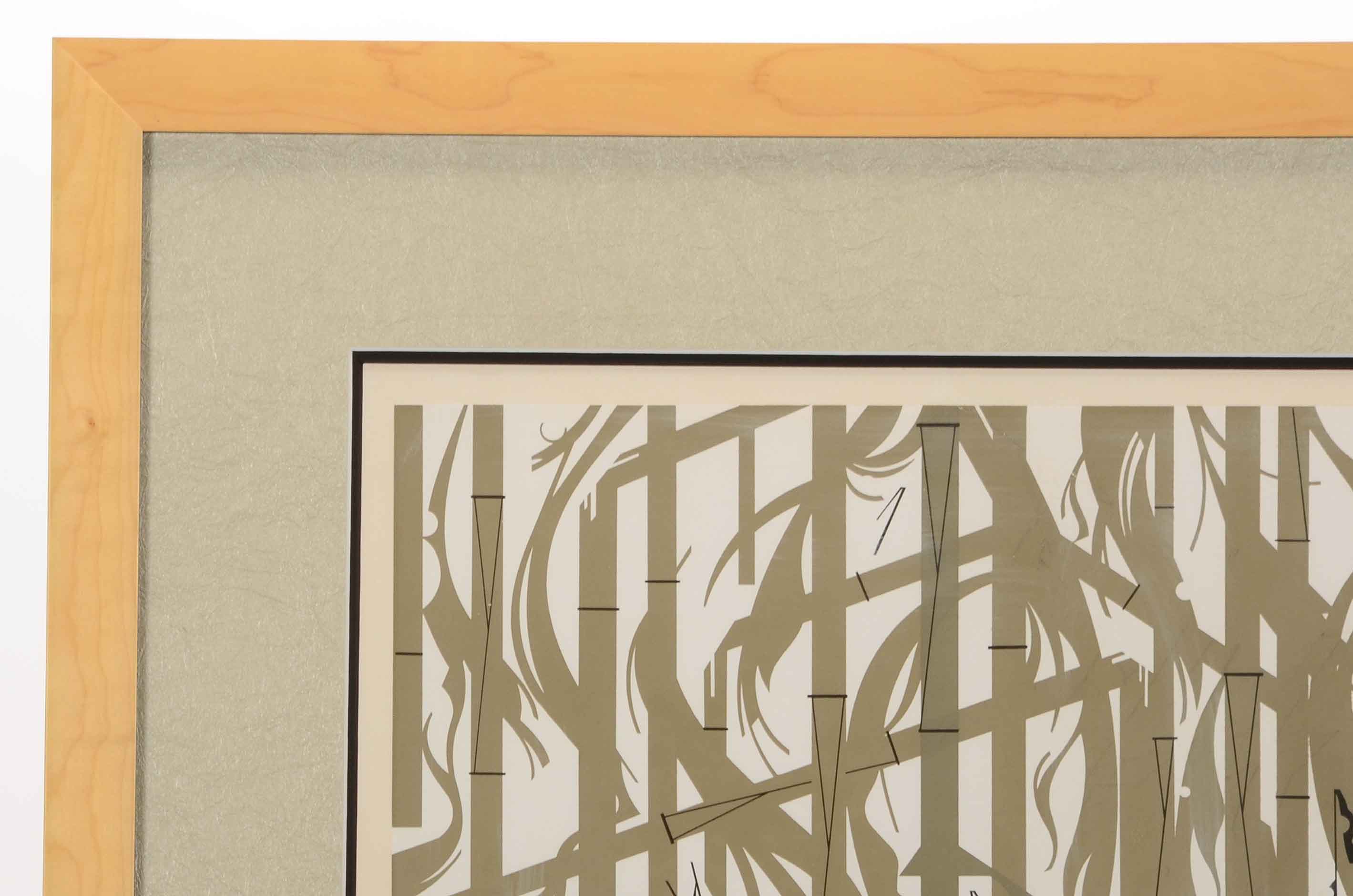 Charley Harper Signed Limited Edition Serigraph "Crow in the Snow"