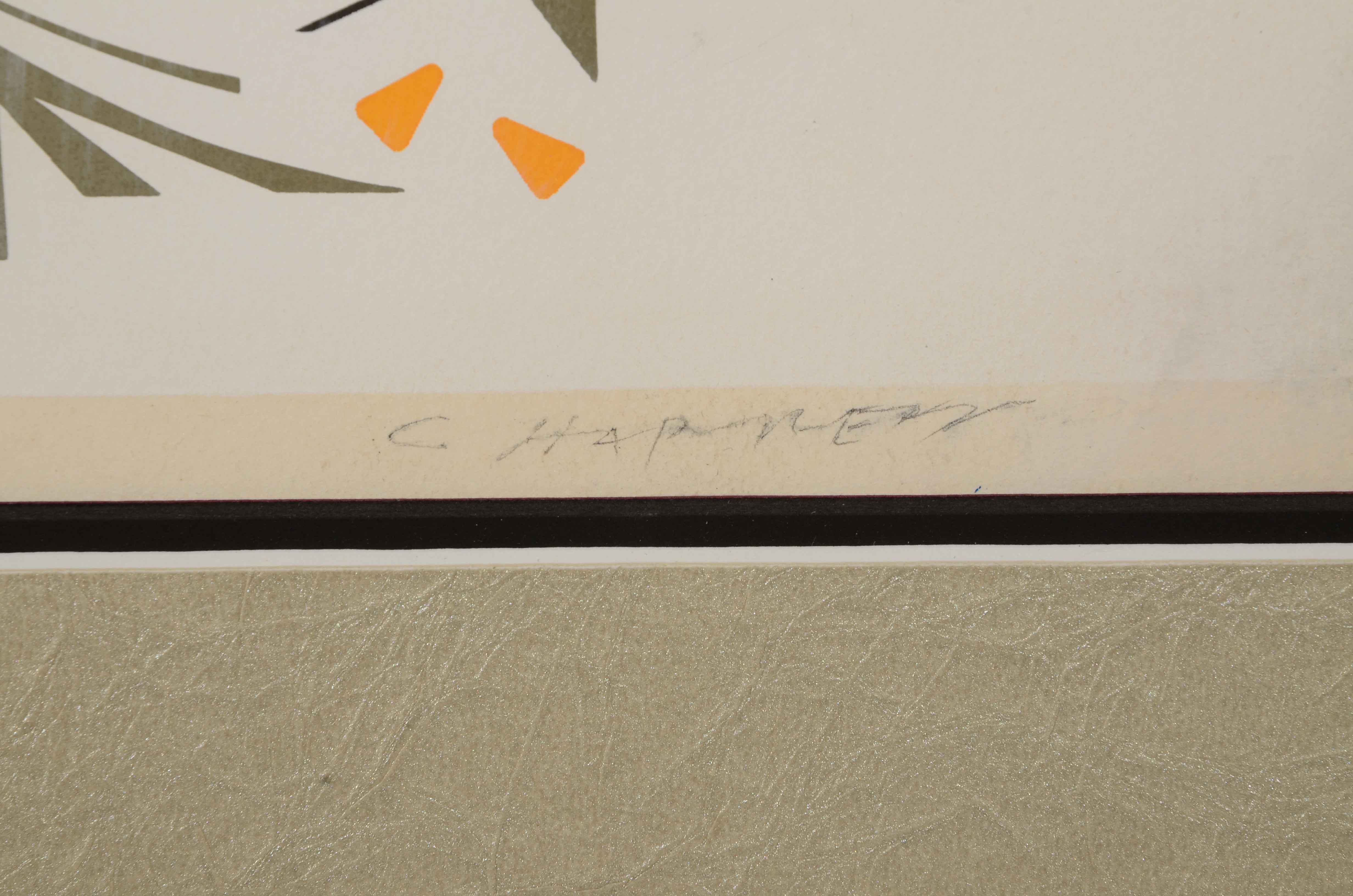 Charley Harper Signed Limited Edition Serigraph "Crow in the Snow"