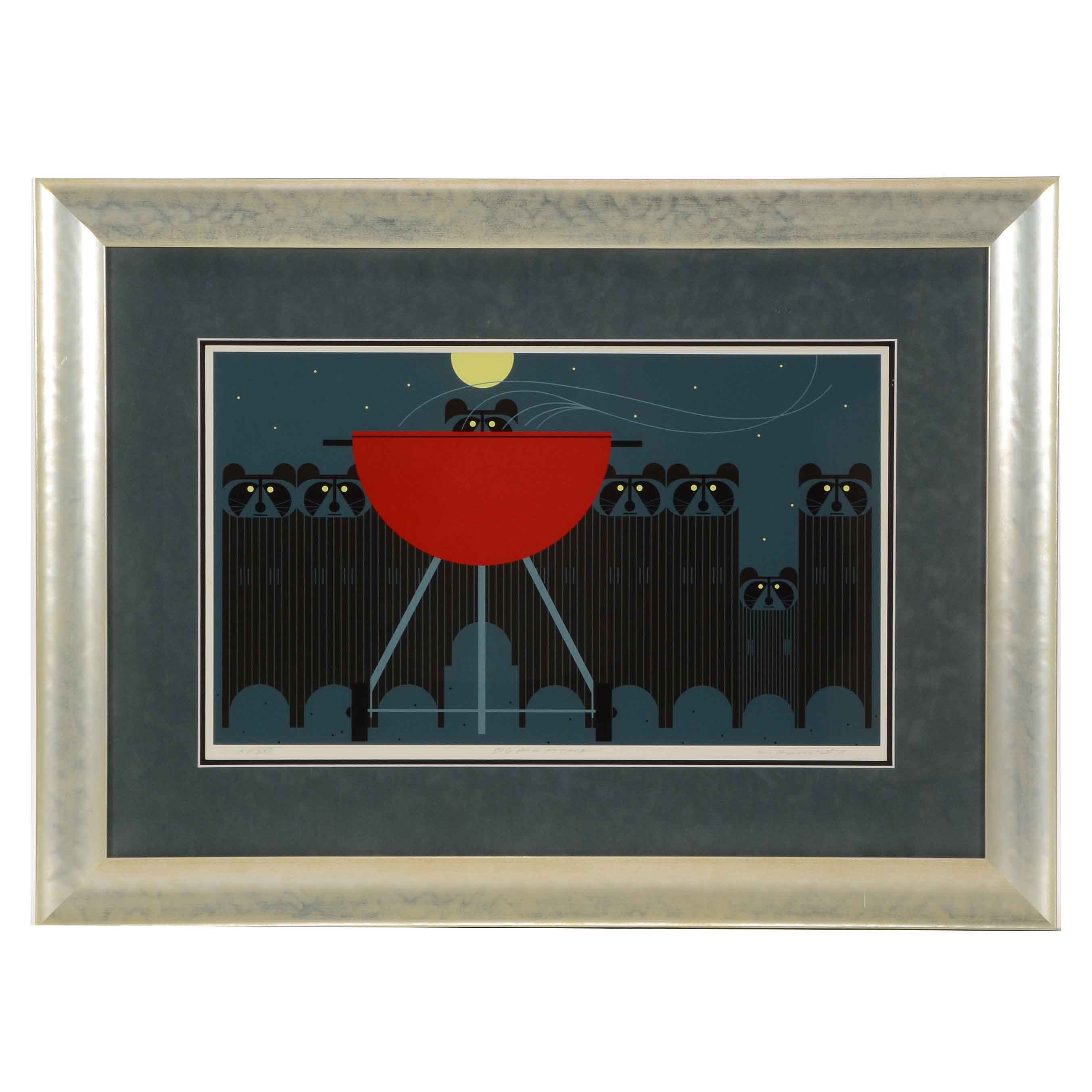 Charley Harper Artist Proof Serigraph "Big Rac Attack"