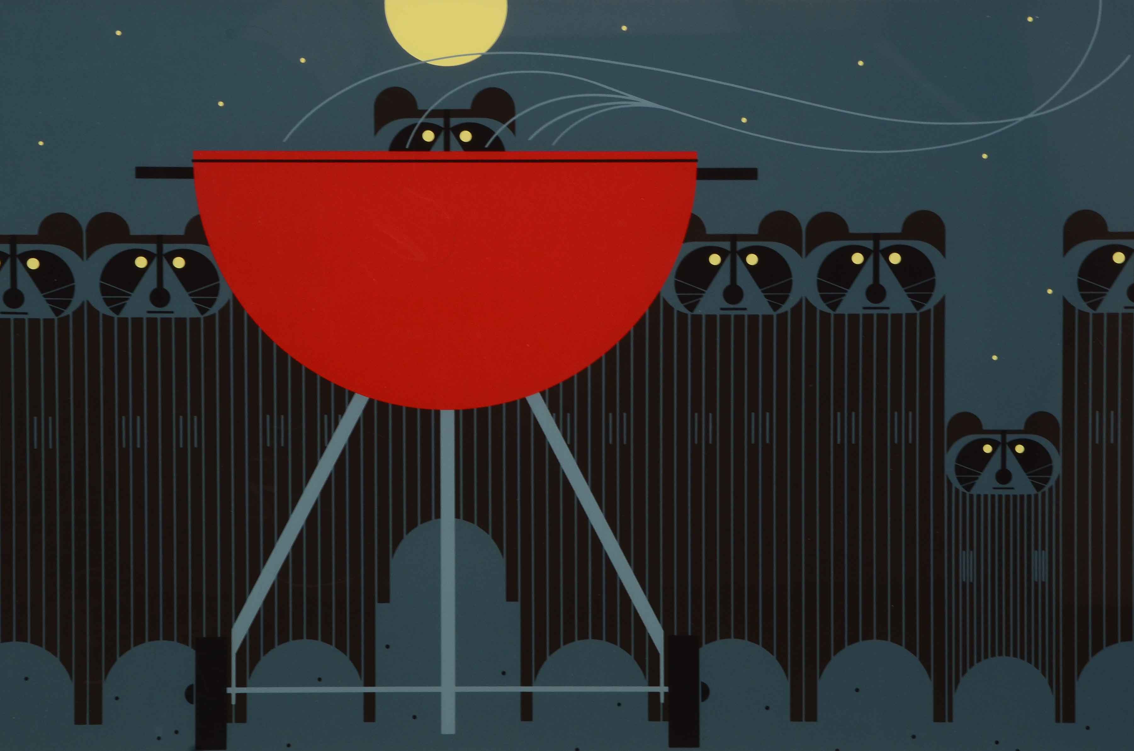 Charley Harper Artist Proof Serigraph "Big Rac Attack"