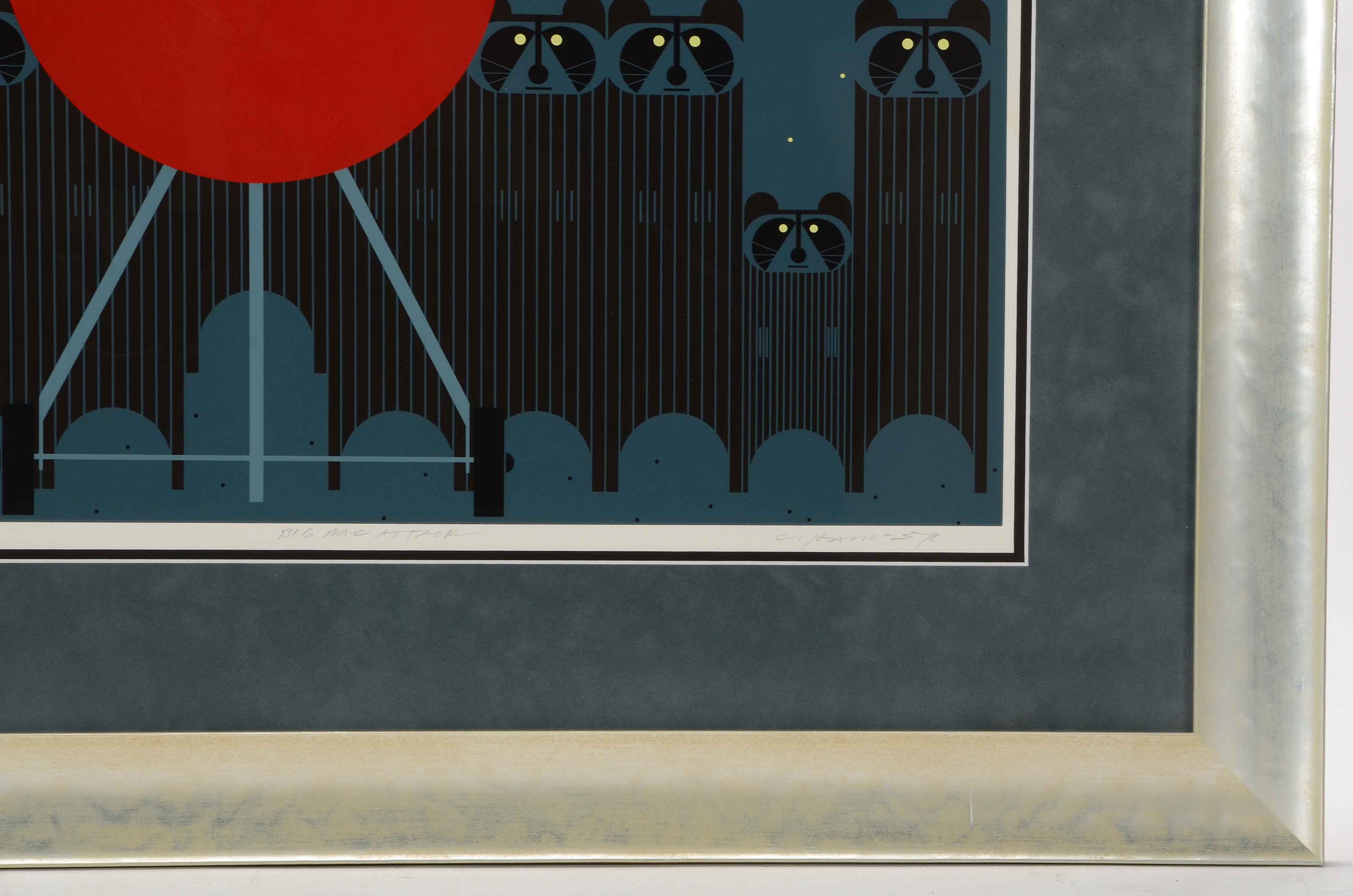 Charley Harper Artist Proof Serigraph "Big Rac Attack"