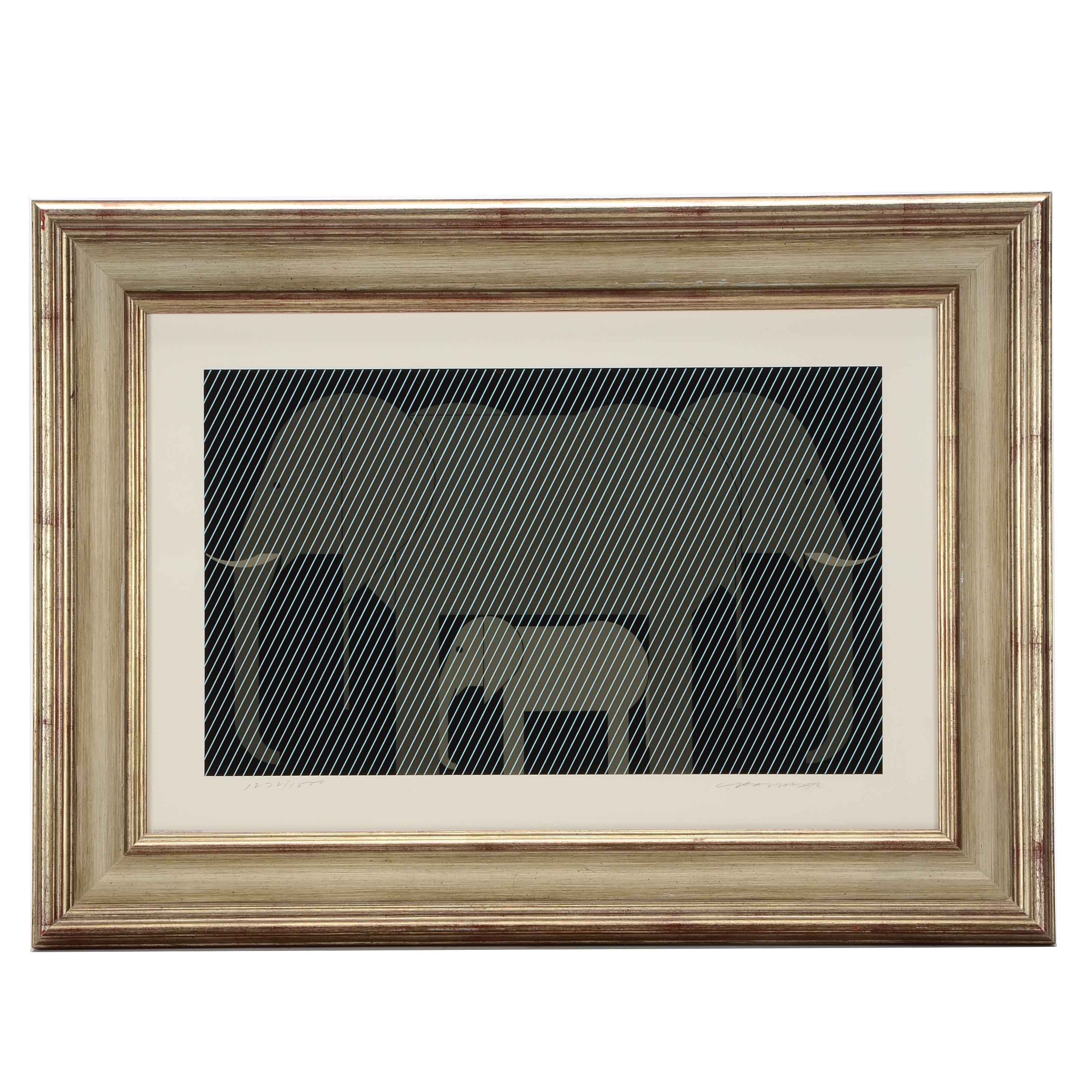 Charley Harper Signed Limited Edition Serigraph "Jumbrella"