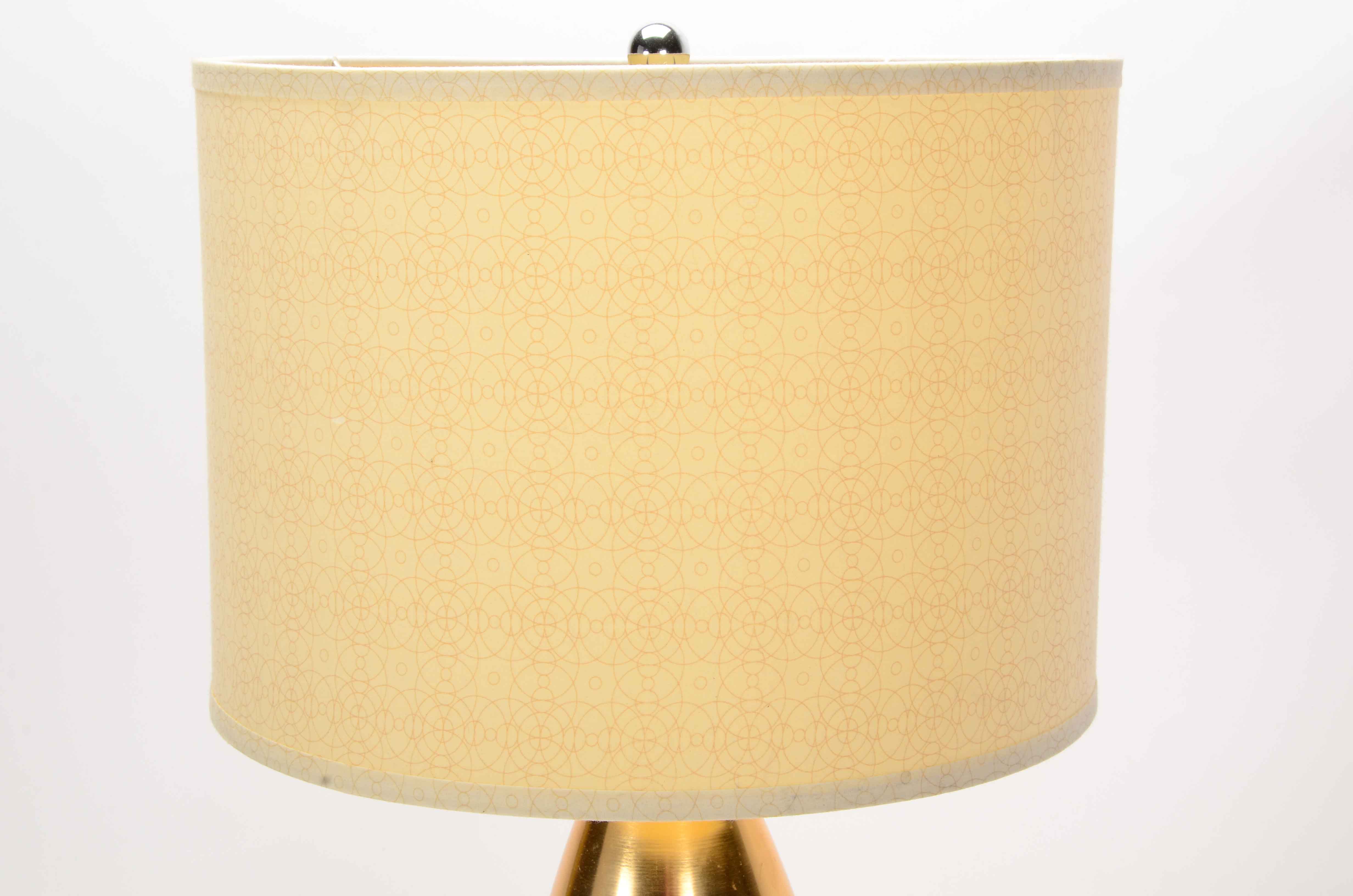 Modern Orbit Rose Gold Tone Table Lamp
