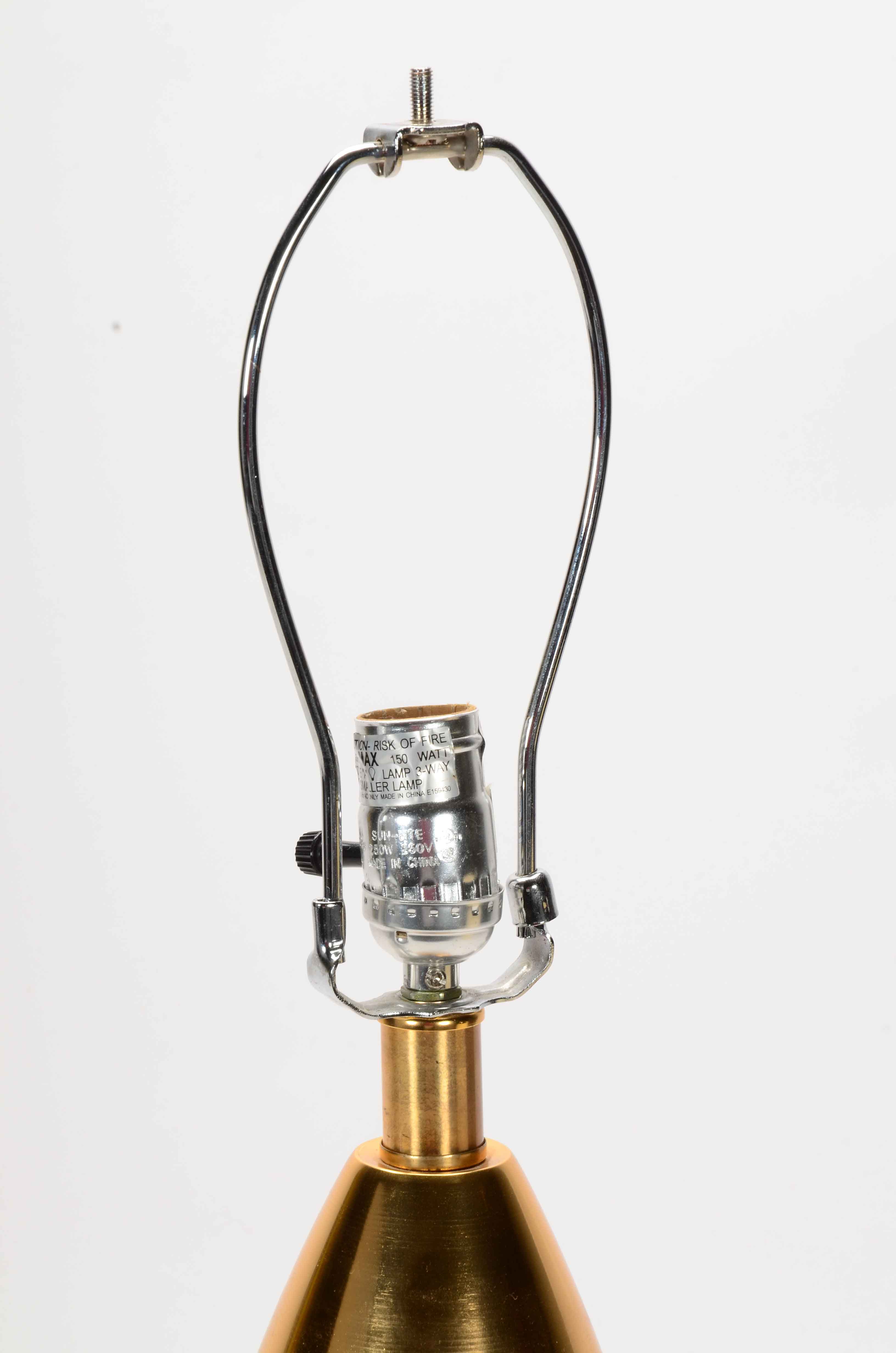 Modern Orbit Rose Gold Tone Table Lamp