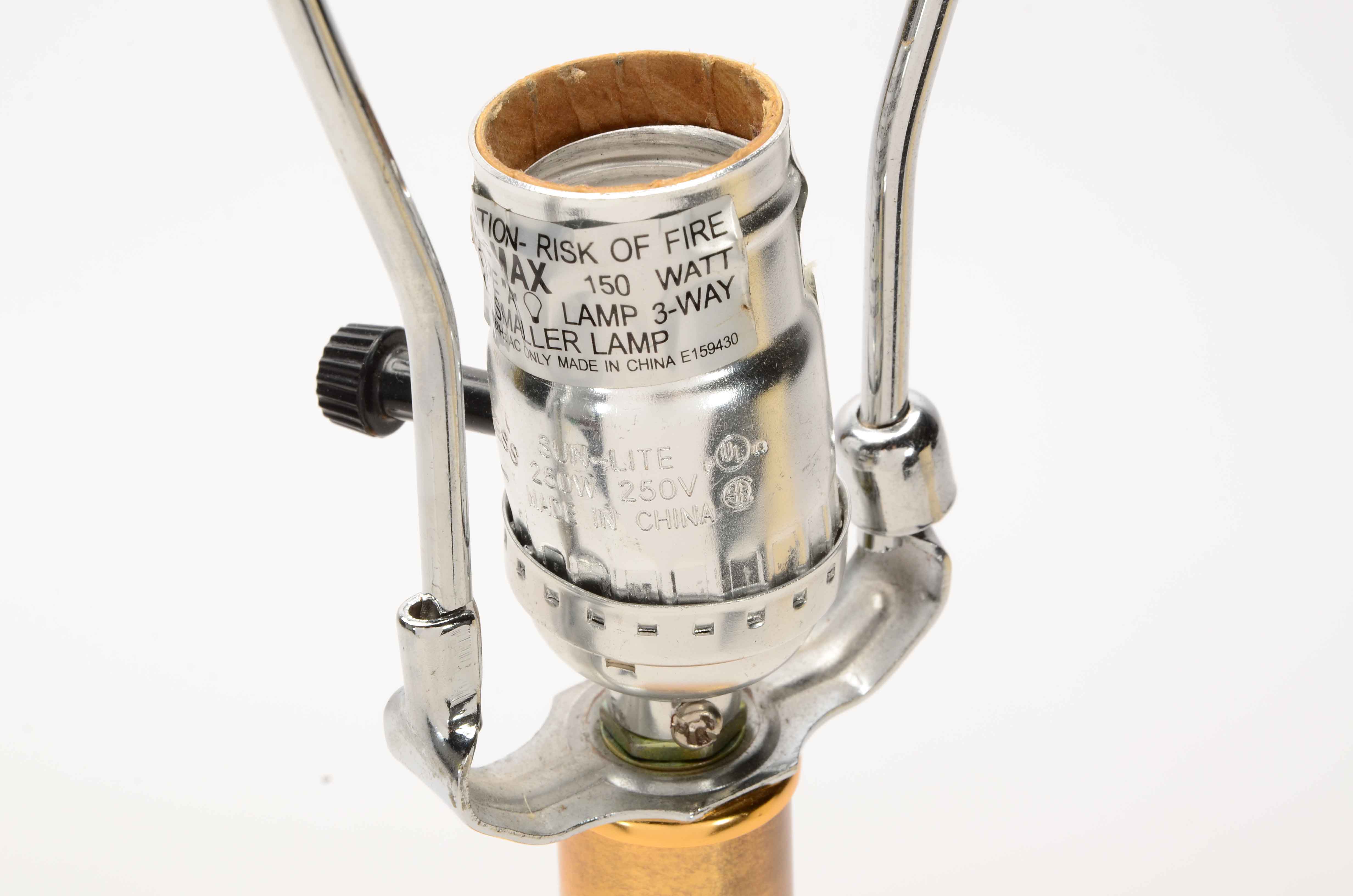 Modern Orbit Rose Gold Tone Table Lamp