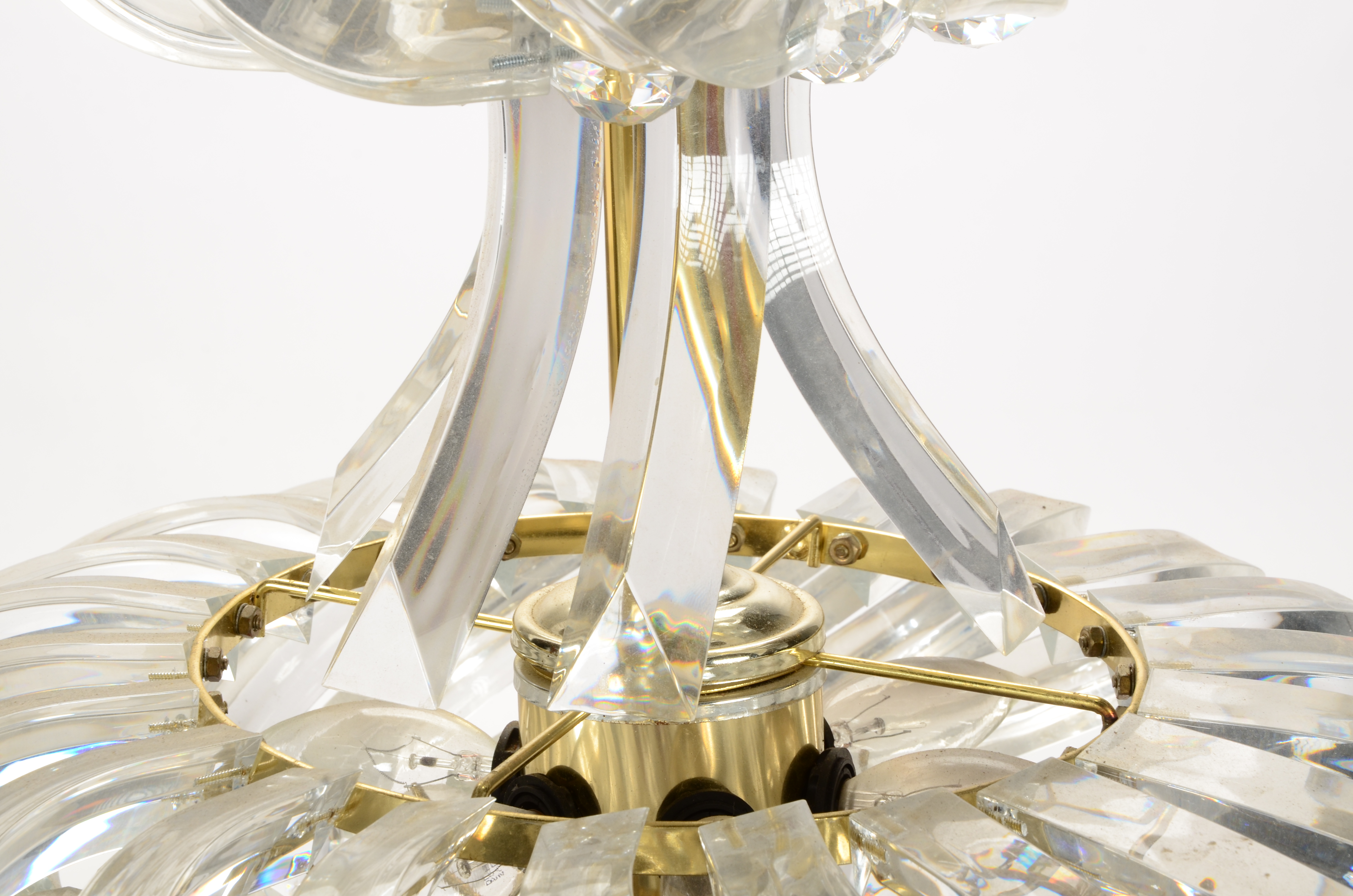Hollywood Regency Style Acrylic Chandelier by Triarch