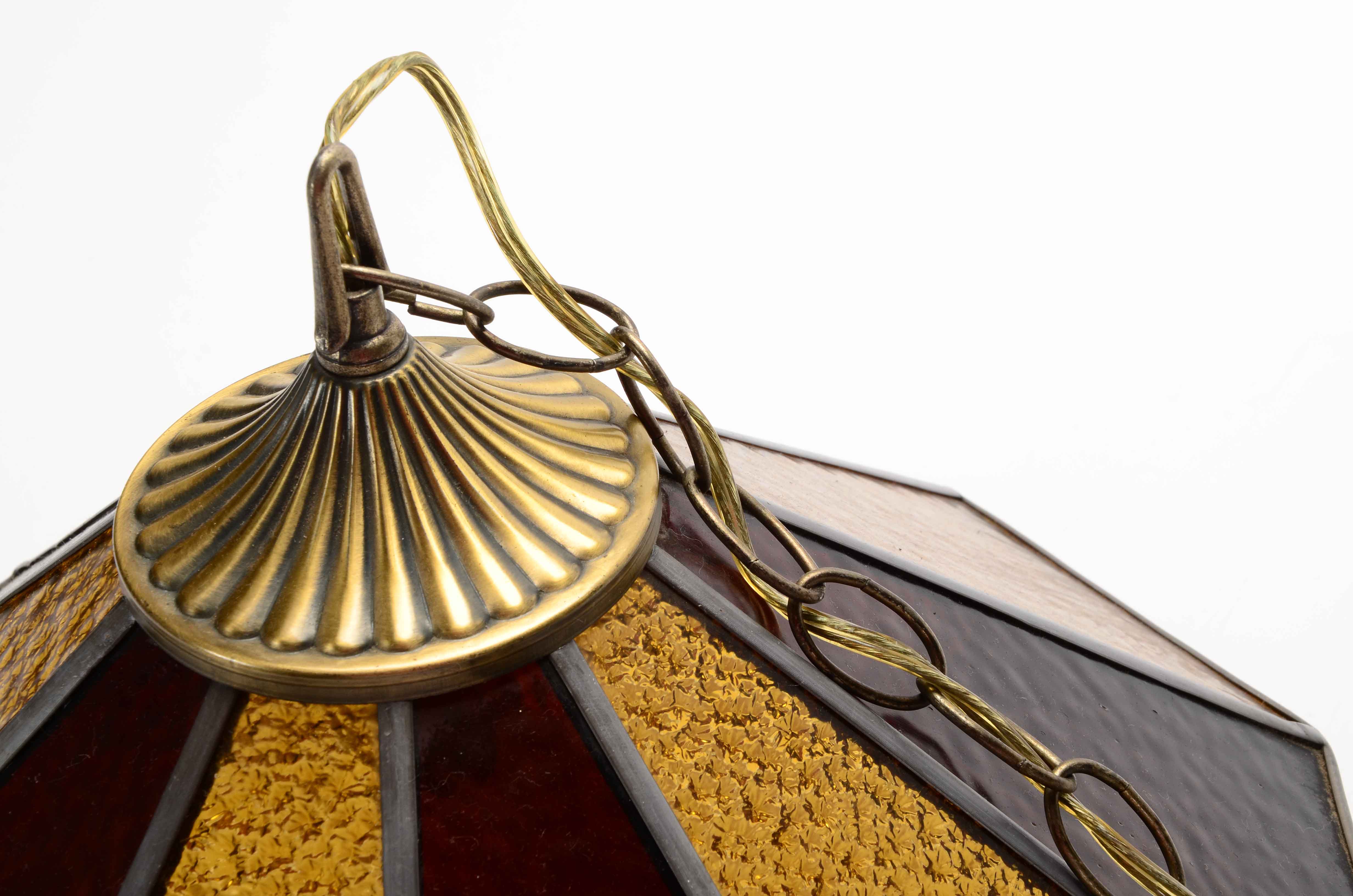 Tiffany Style Stained Glass Ceiling Pendant