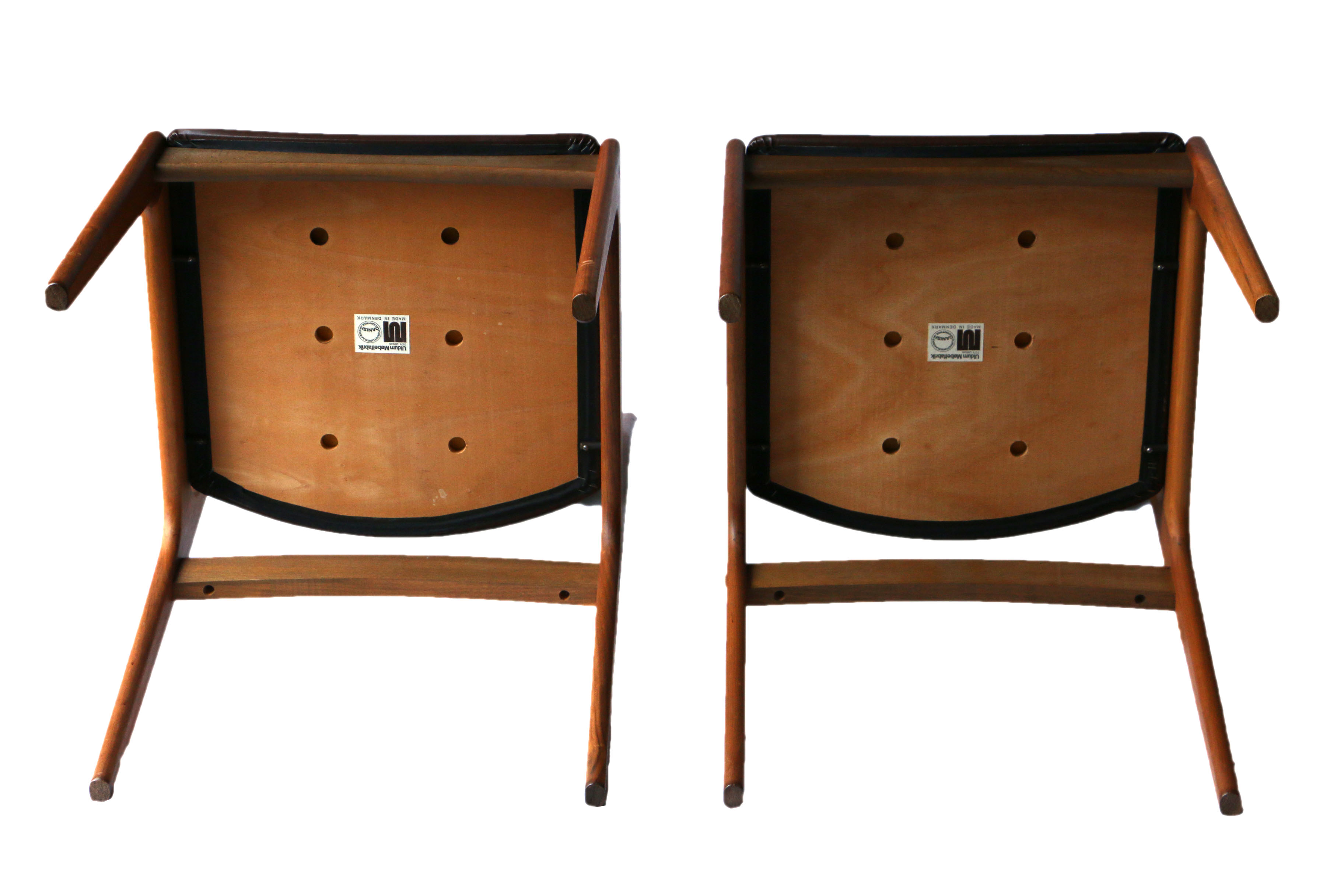 Danish Modern Teak Dining Chairs by Johannes Andersen for Uldum Møbelfabrik