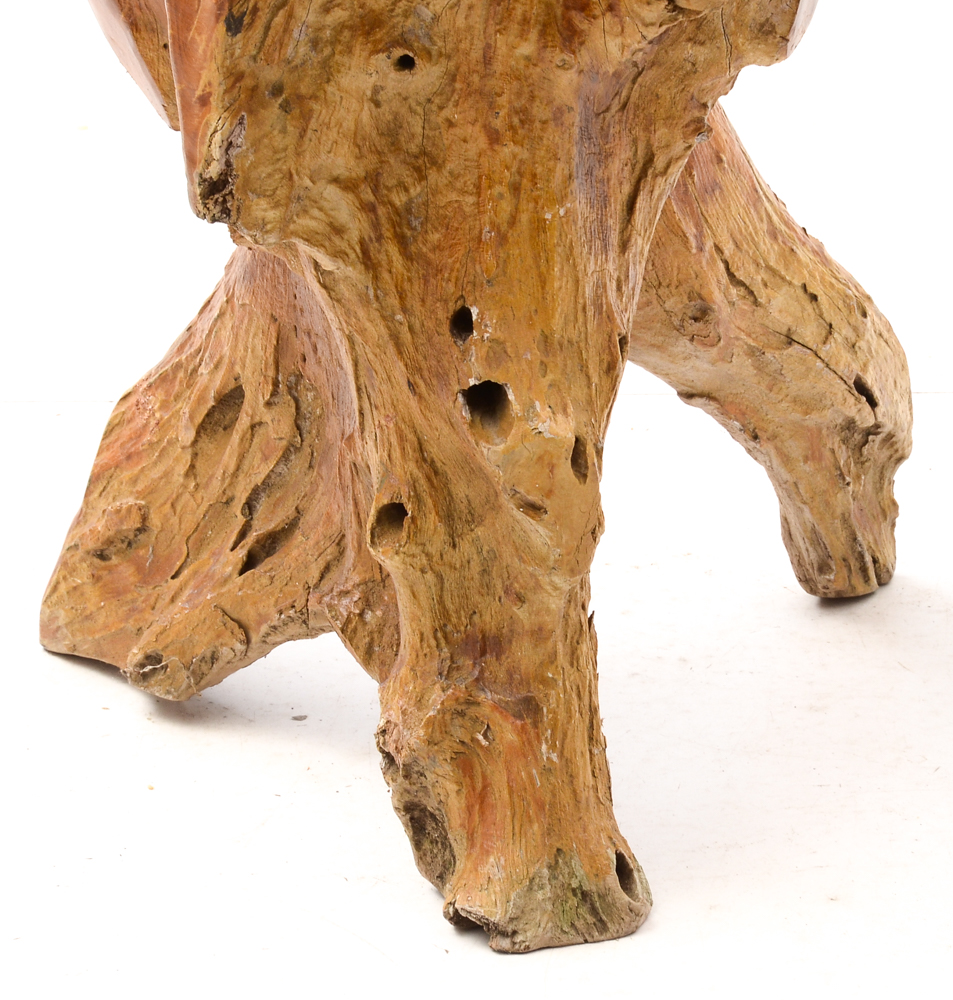 Teak Root Table and Stools