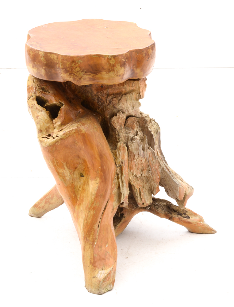 Teak Root Table and Stools