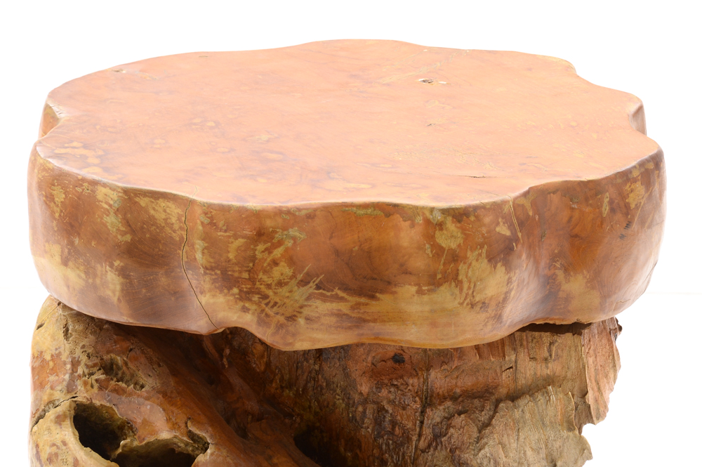 Teak Root Table and Stools