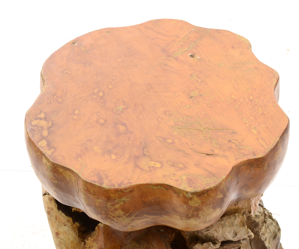 Teak Root Table and Stools