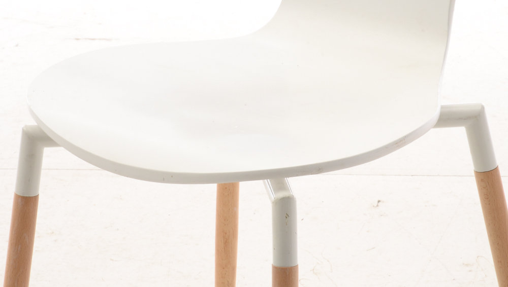 Set of Modway "Path" Dining Chairs in White