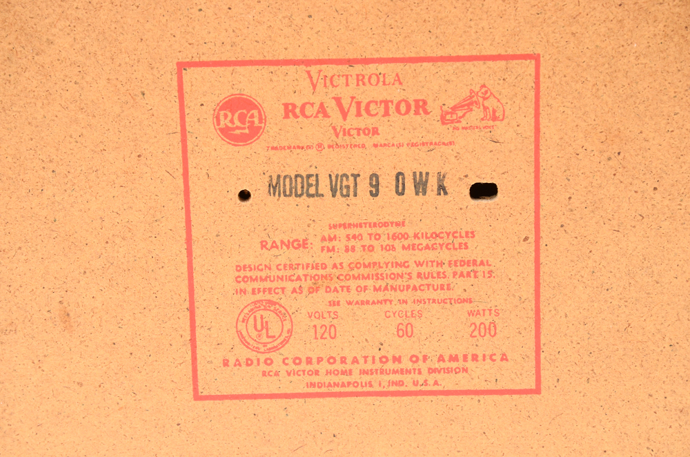 RCA New Vista Victrola Mid-Century Stereo Console