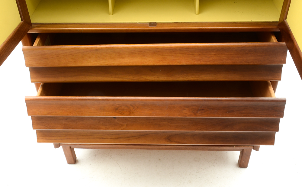 Mid Century Modern Cabinet on Chest by American of Martinsville