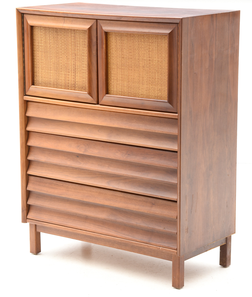 Mid Century Modern Cabinet on Chest by American of Martinsville