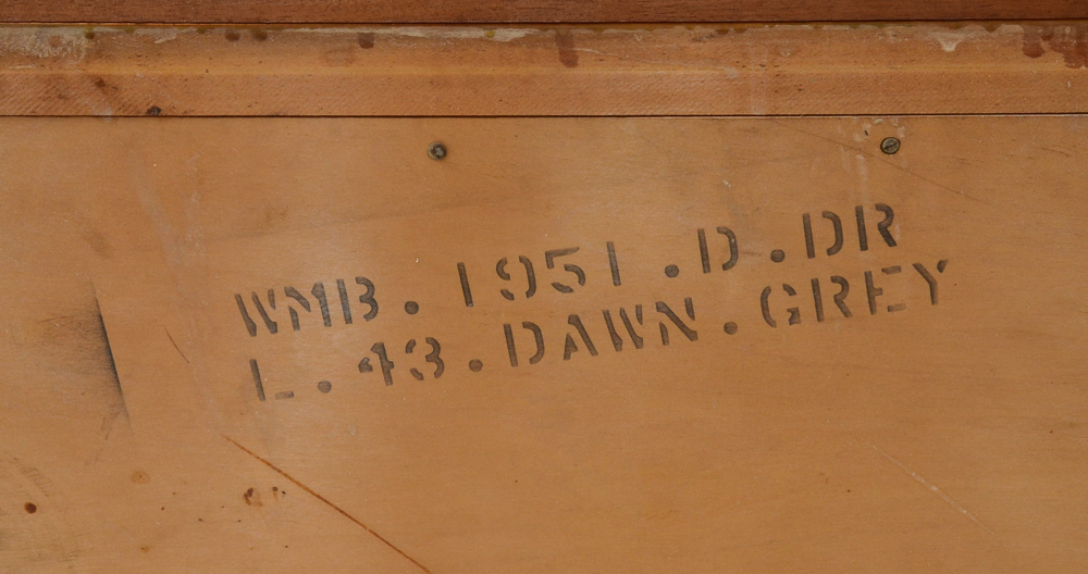 Mid Century Modern Low Chest of Drawers with Mirror