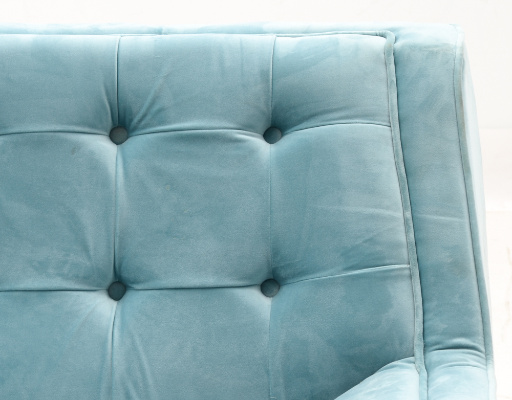 Zuo Modern "Nantucket" Sofa in Aqua Blue