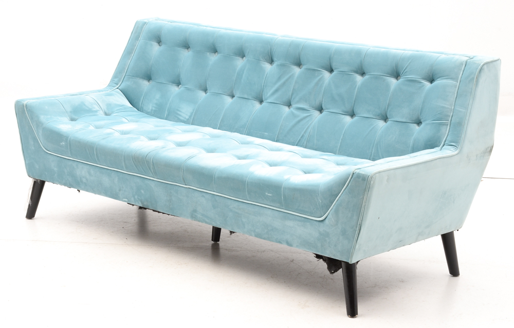 Zuo Modern "Nantucket" Sofa in Aqua Blue