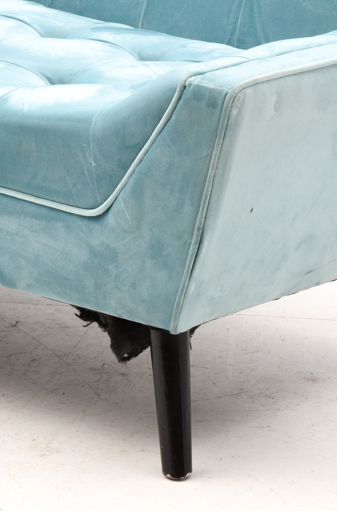 Zuo Modern "Nantucket" Sofa in Aqua Blue