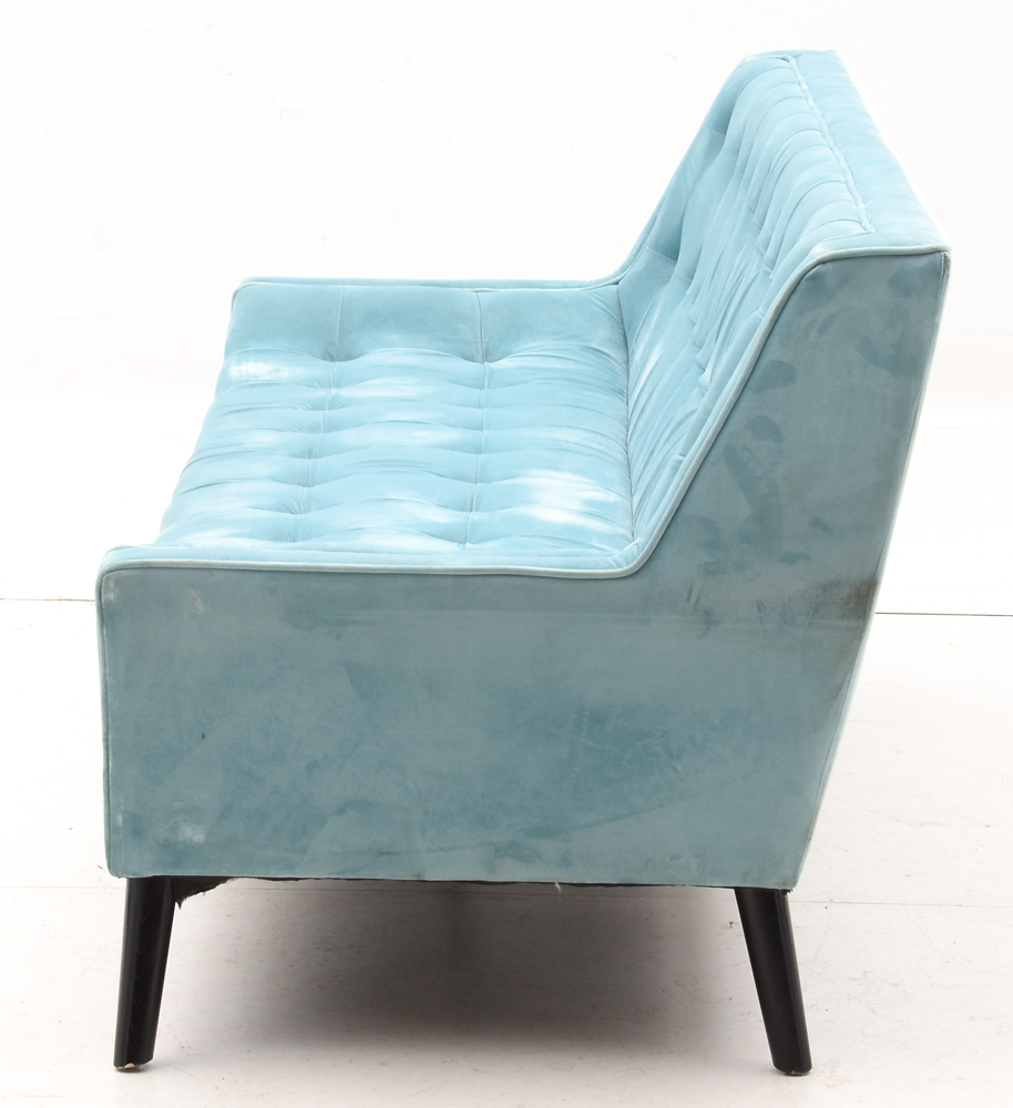 Zuo Modern "Nantucket" Sofa in Aqua Blue