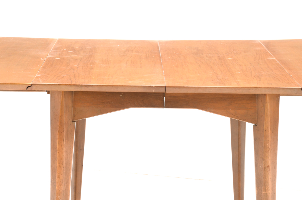 Vintage Gate-Leg Dining Table and Chairs