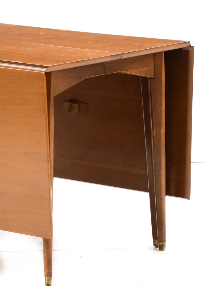 Vintage Gate-Leg Dining Table and Chairs